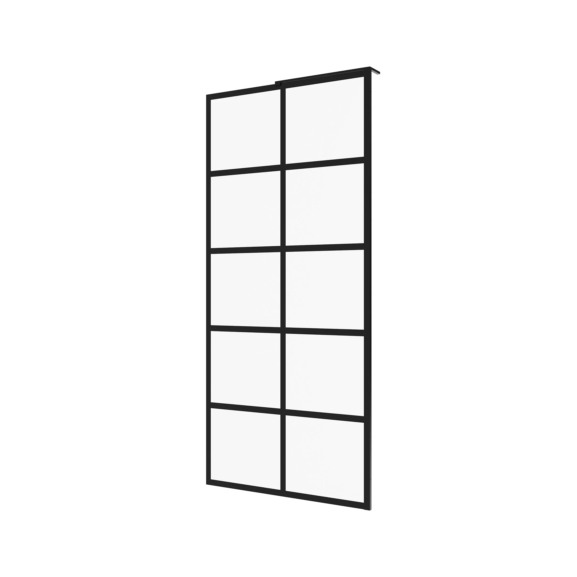 ALLY 36"/32" x 78" Single Fixed Glass Panel for Shower, Shower Door Clear Tempered Glass Framed - Image 4