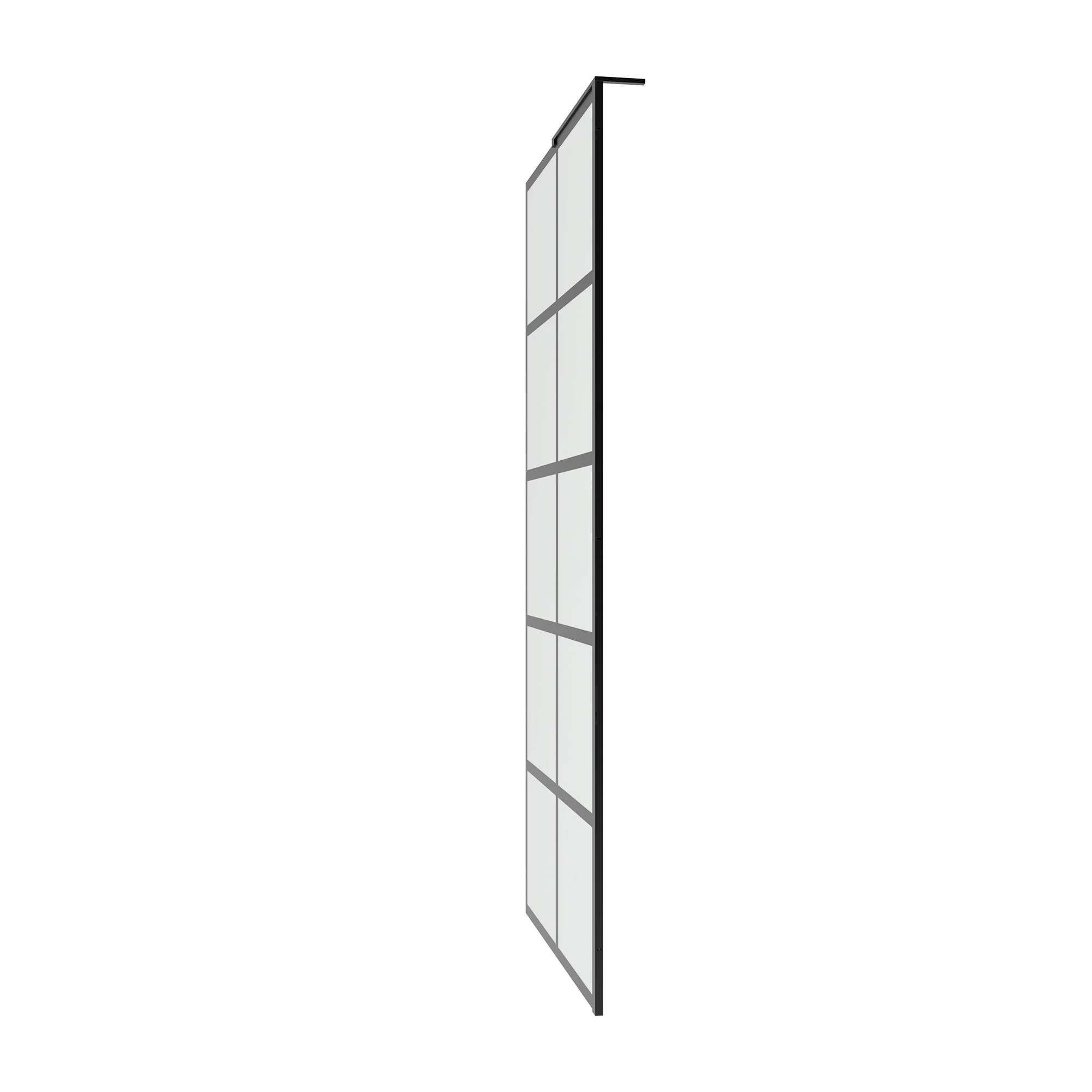 ALLY 36"/32" x 78" Single Fixed Glass Panel for Shower, Shower Door Clear Tempered Glass Framed - Image 5