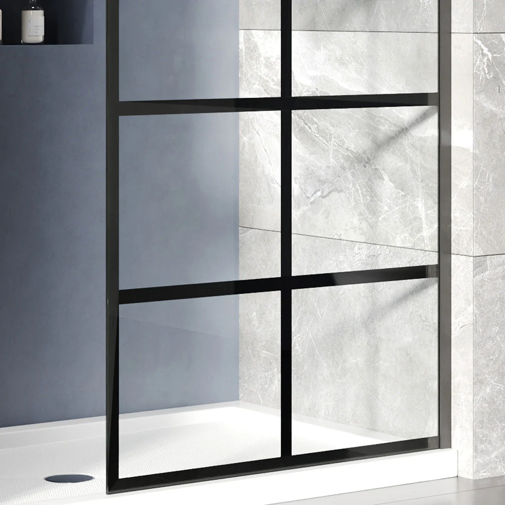 ALLY 36"/32" x 78" Single Fixed Glass Panel for Shower, Shower Door Clear Tempered Glass Framed - Image 8