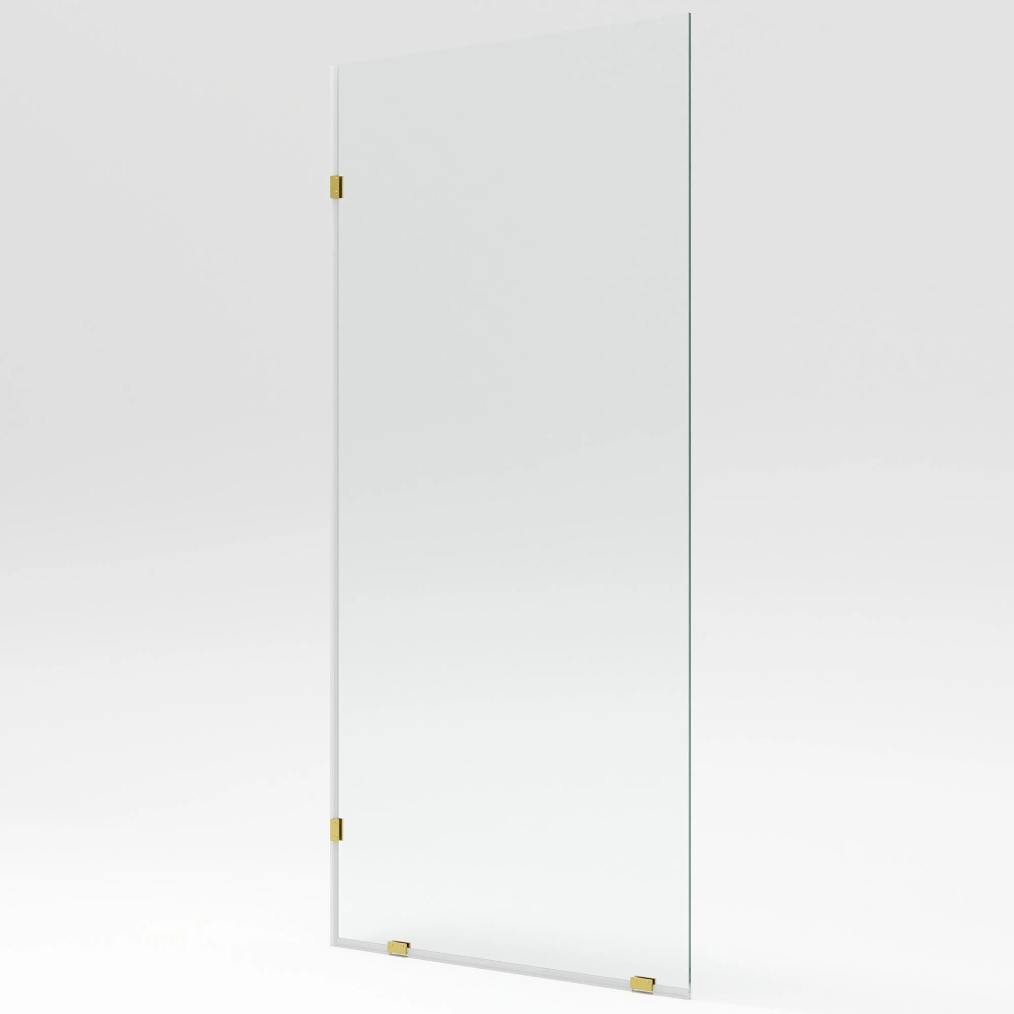ALLY 32"x 78" Single Fixed Glass Panel for Shower, Thick Frameless Tempered Safety Glass Shower Door & Fixed Panel with Hardware - Image 5