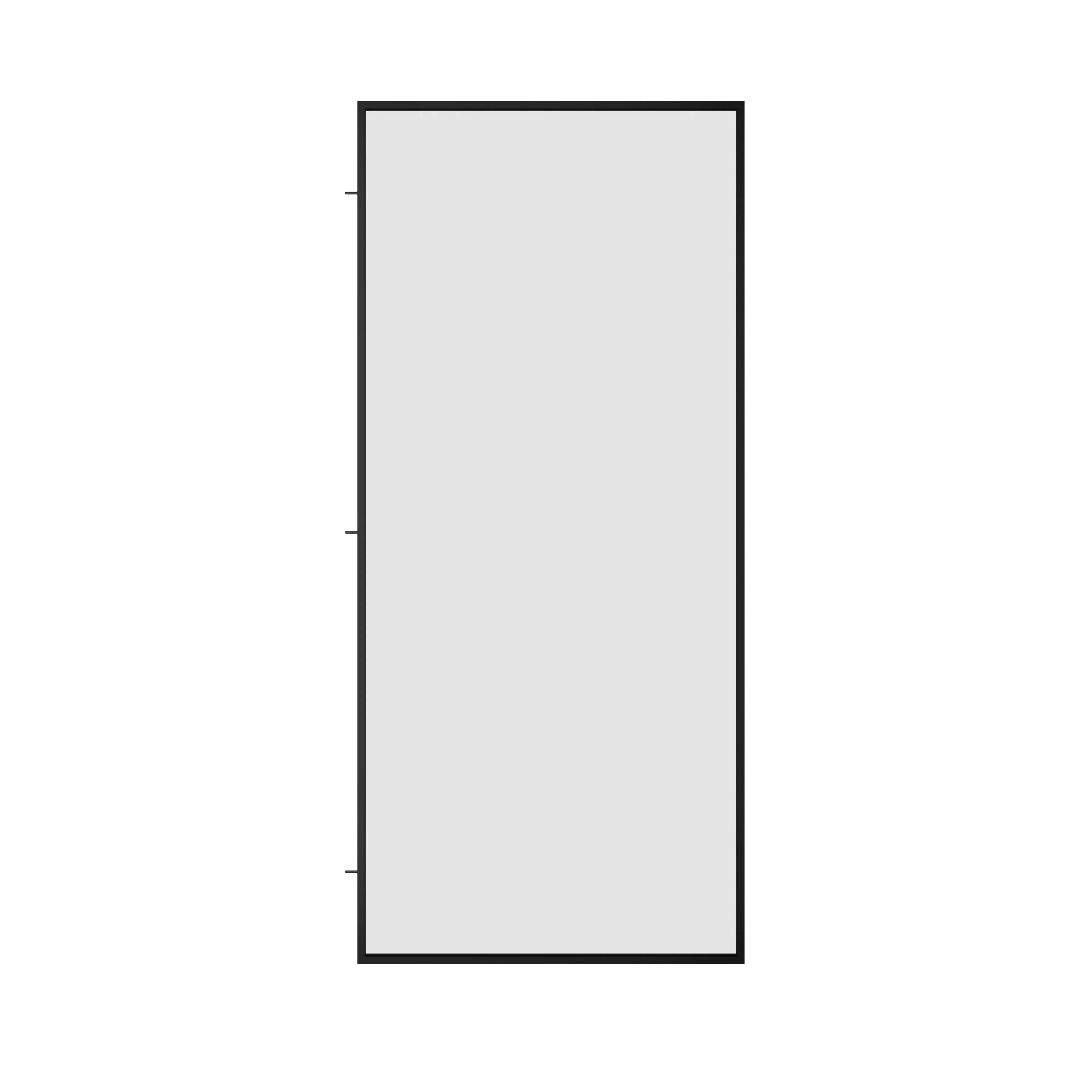 DeerValley DV-1SD0409B08 34" W x 74" H Fixed Glass Shower Screen, Bathroom Shower Glass Door with 5/16" Clear SGCC Tempered Glass Panel, Reversible Installation，Matte Black - Image 7