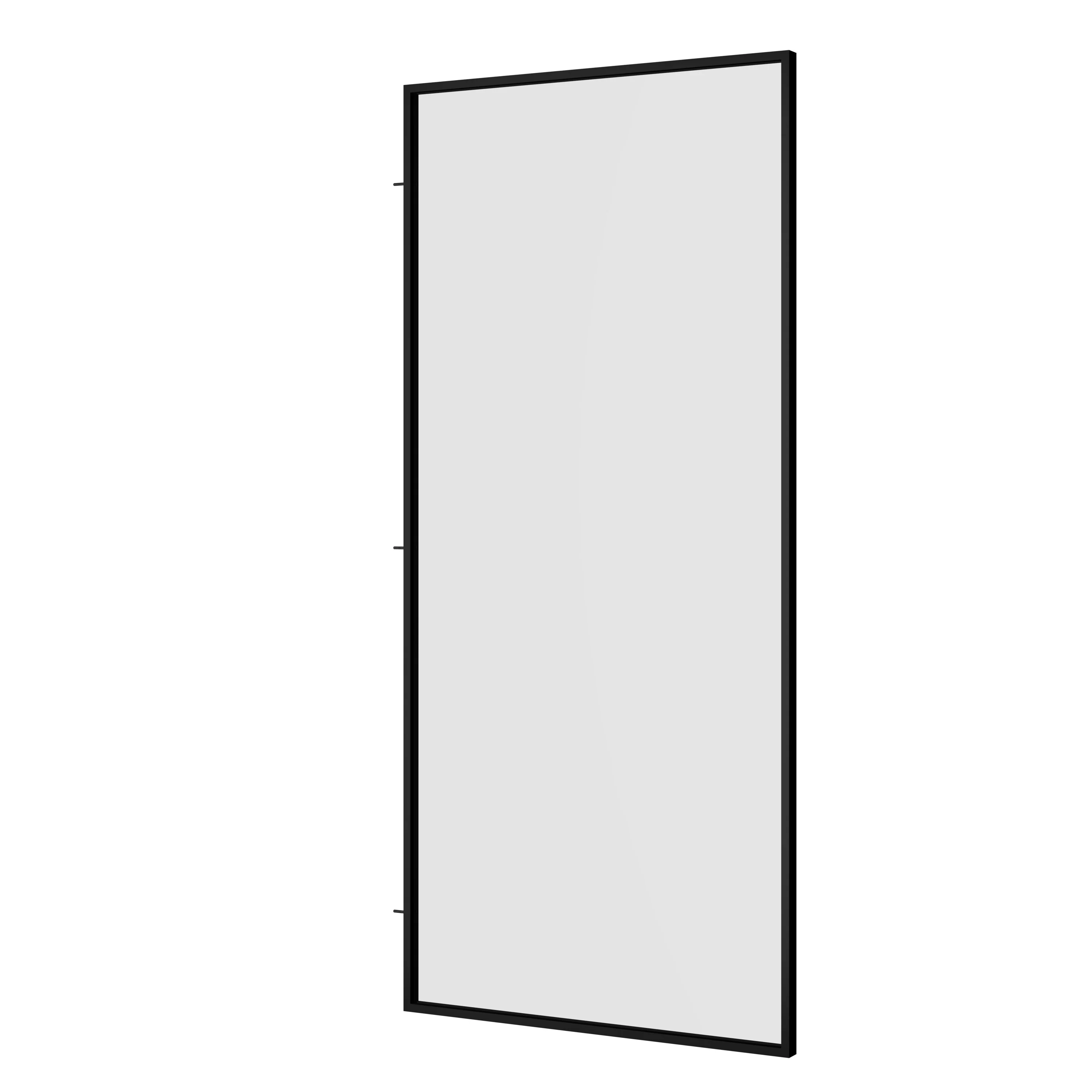 DeerValley DV-1SD0409B08 34" W x 74" H Fixed Glass Shower Screen, Bathroom Shower Glass Door with 5/16" Clear SGCC Tempered Glass Panel, Reversible Installation，Matte Black - Image 8