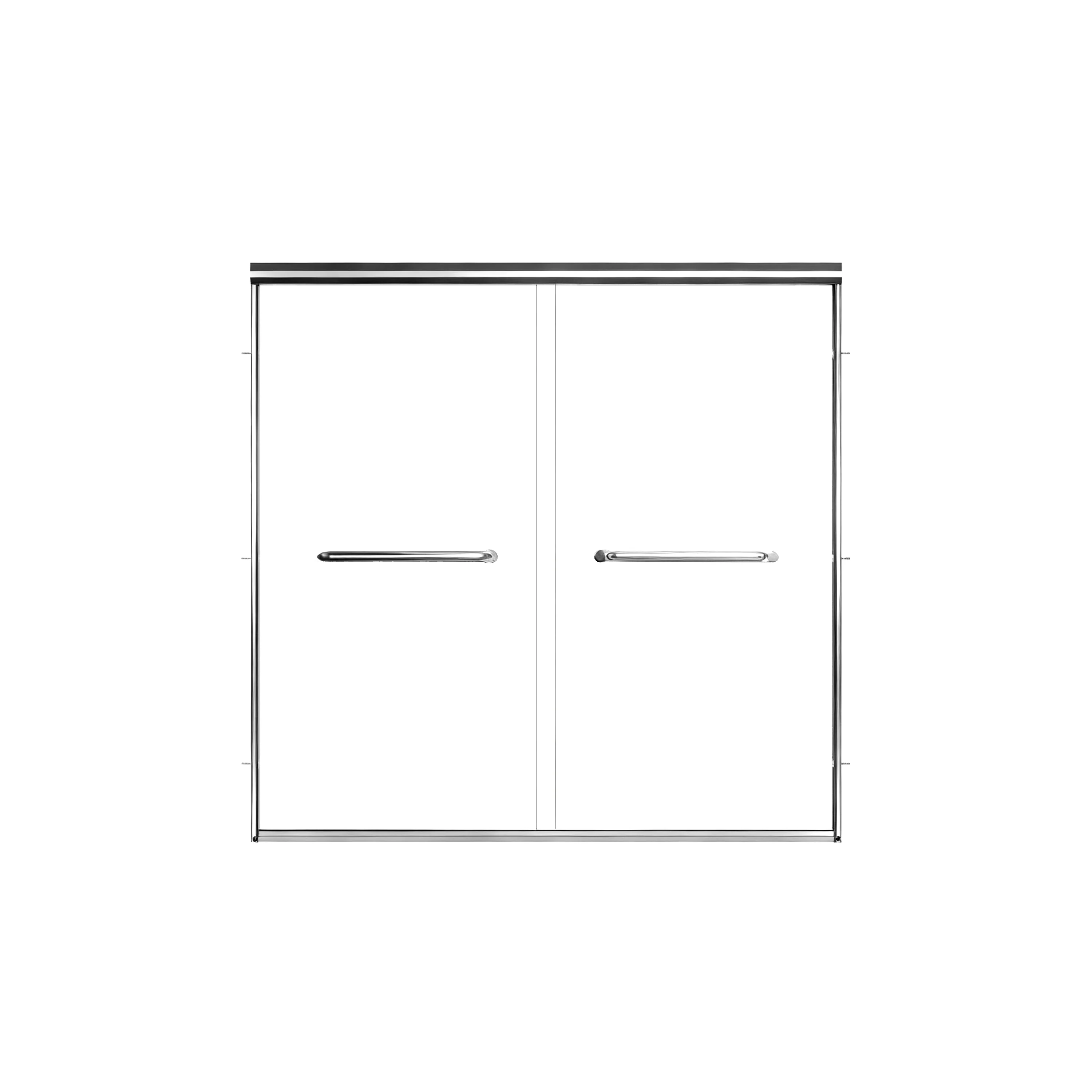 57" - 60" W x 58" H Double Sliding Semi-Frameless Tub Shower Door with 1/4" Tempered Clear Glass - Image 19