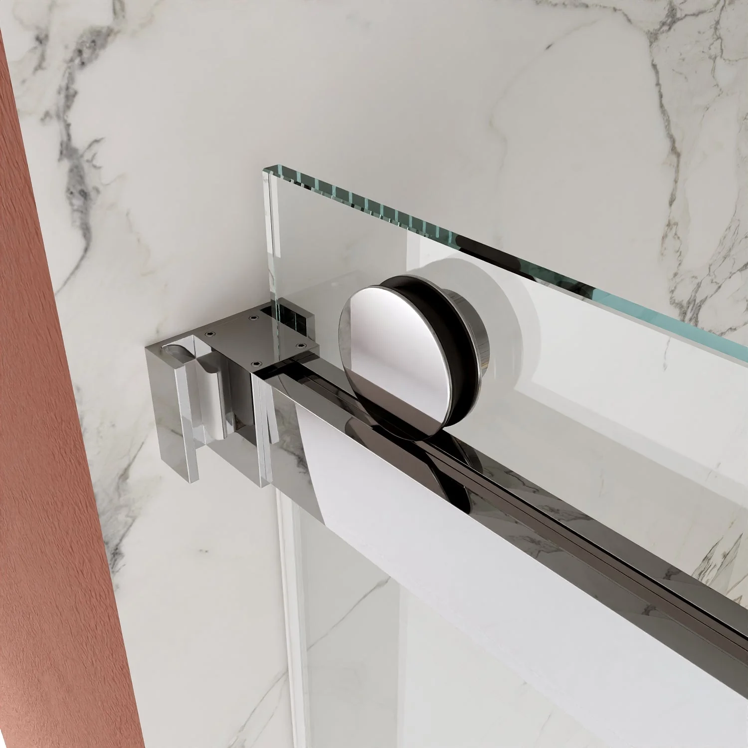 CONCORD 60"x 76" Shower Enclosure Double Sliding Frameless - Image 15