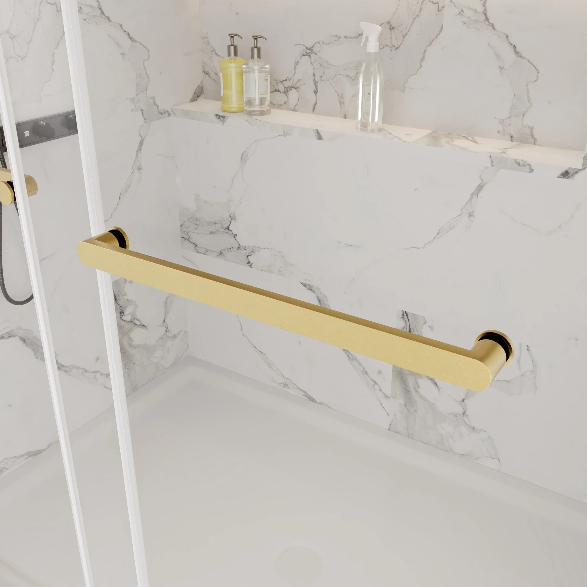CONCORD 60"x 76" Shower Enclosure Double Sliding Frameless - Image 4