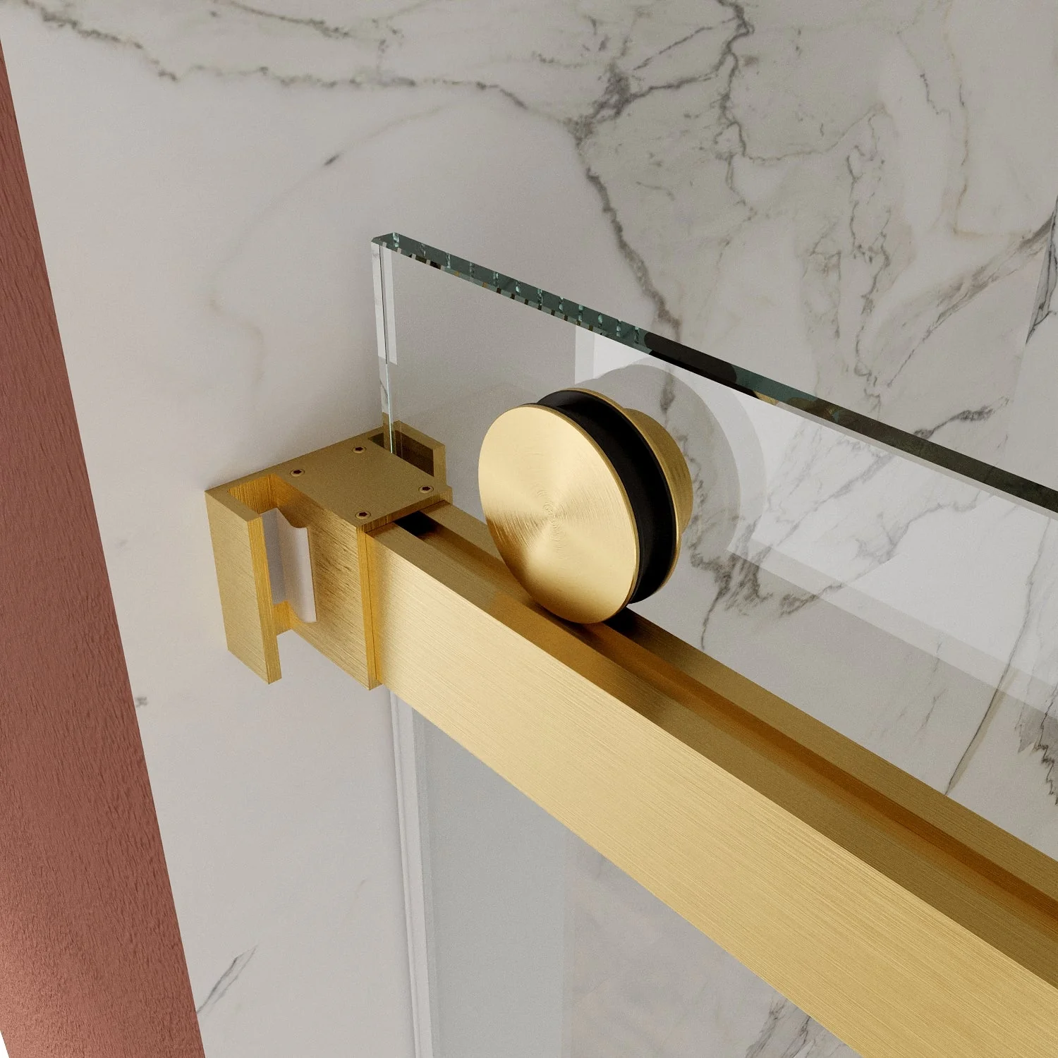 CONCORD 60"x 76" Shower Enclosure Double Sliding Frameless - Image 5