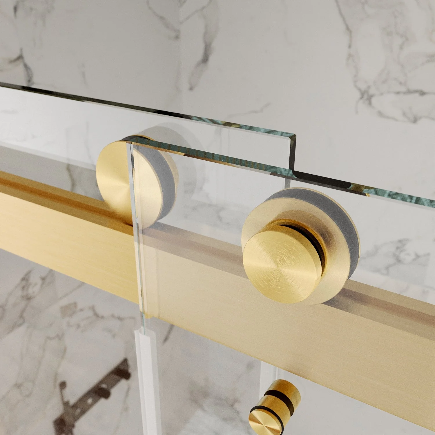 CONCORD 60"x 76" Shower Enclosure Double Sliding Frameless - Image 7