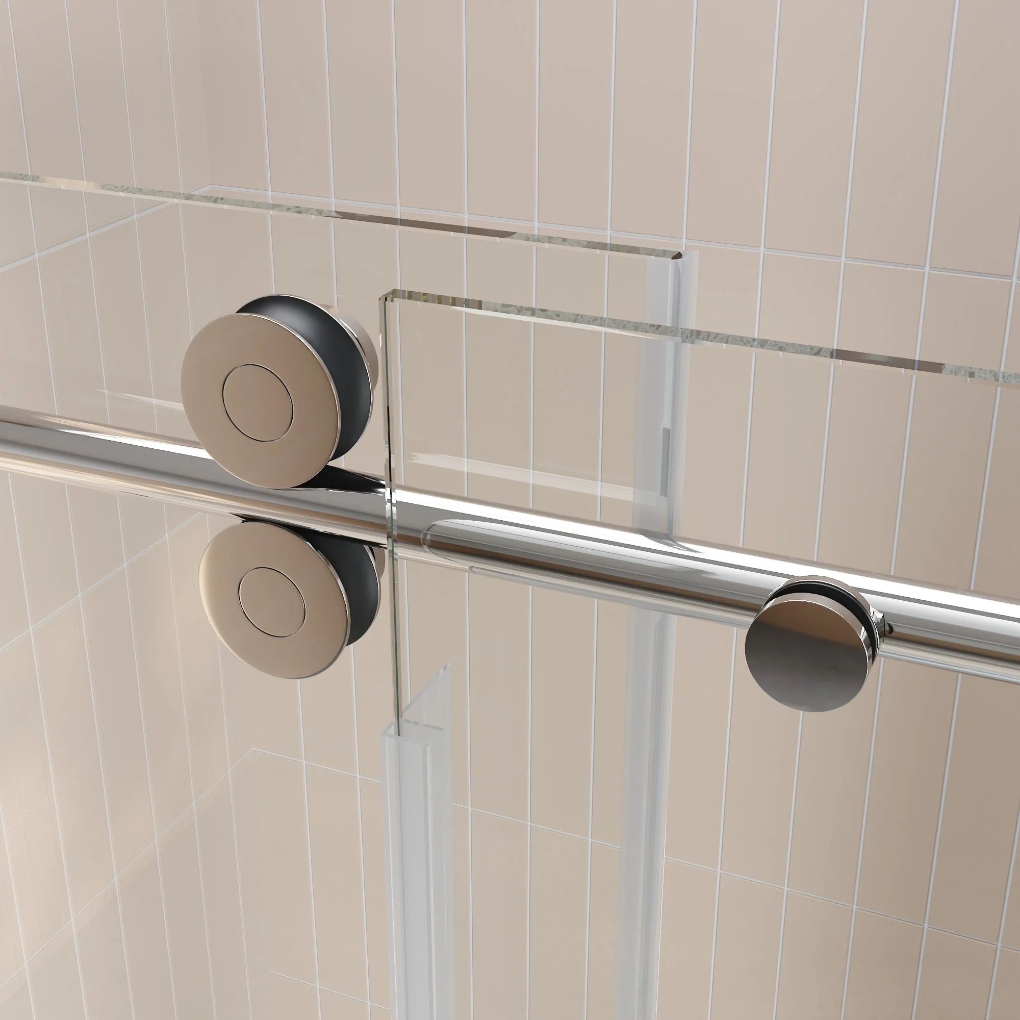 CONCORD 60"x 76" Shower Enclosure Single Sliding Frameless - Image 16