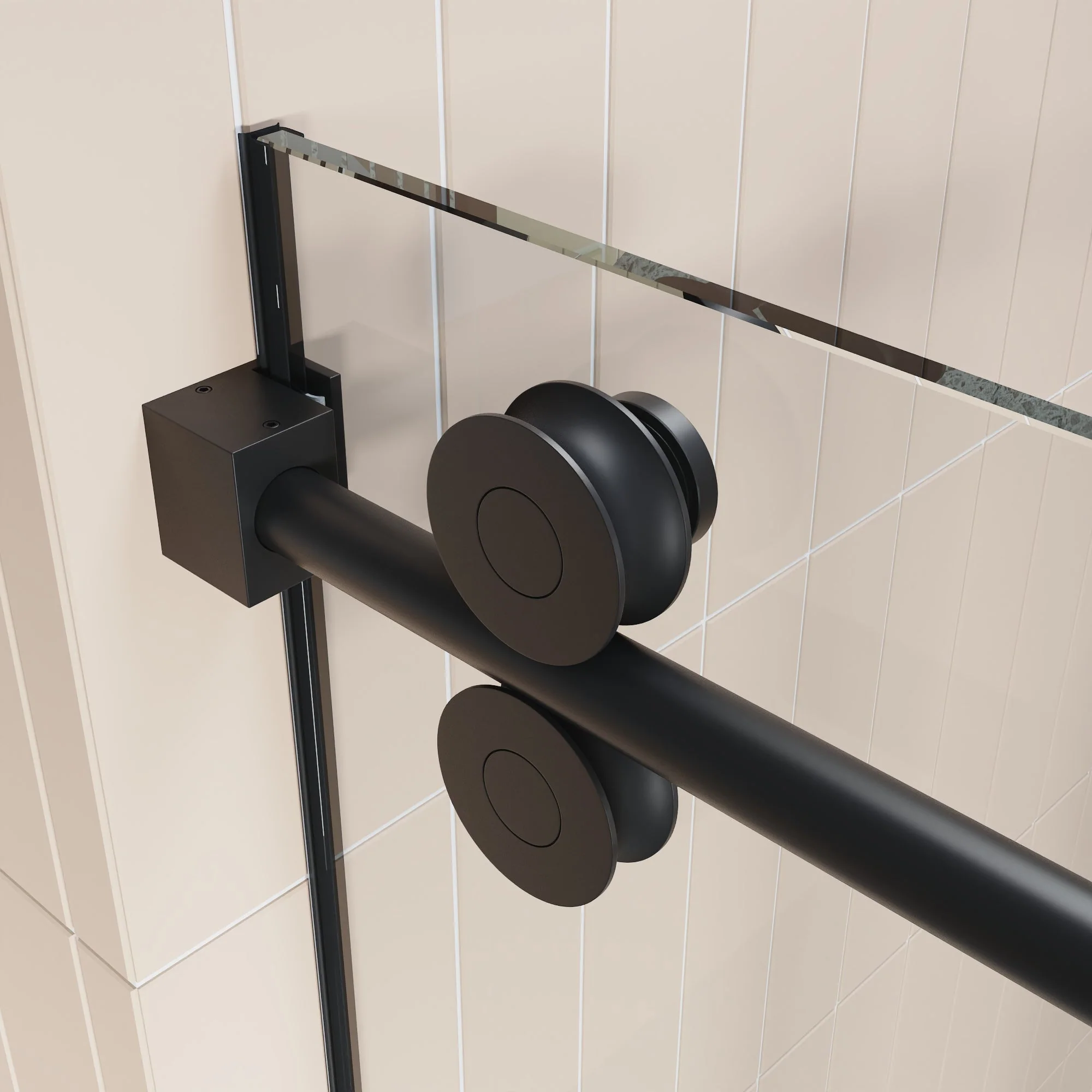 CONCORD 60"x 76" Shower Enclosure Single Sliding Frameless - Image 6