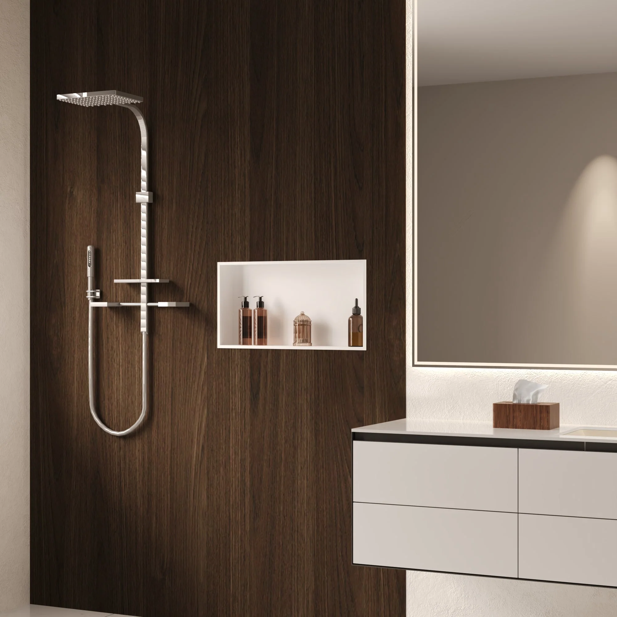 DeerValley DV-1SN0341B/W/S Shower Niches White 12x24 Recessed Sloped - Image 11