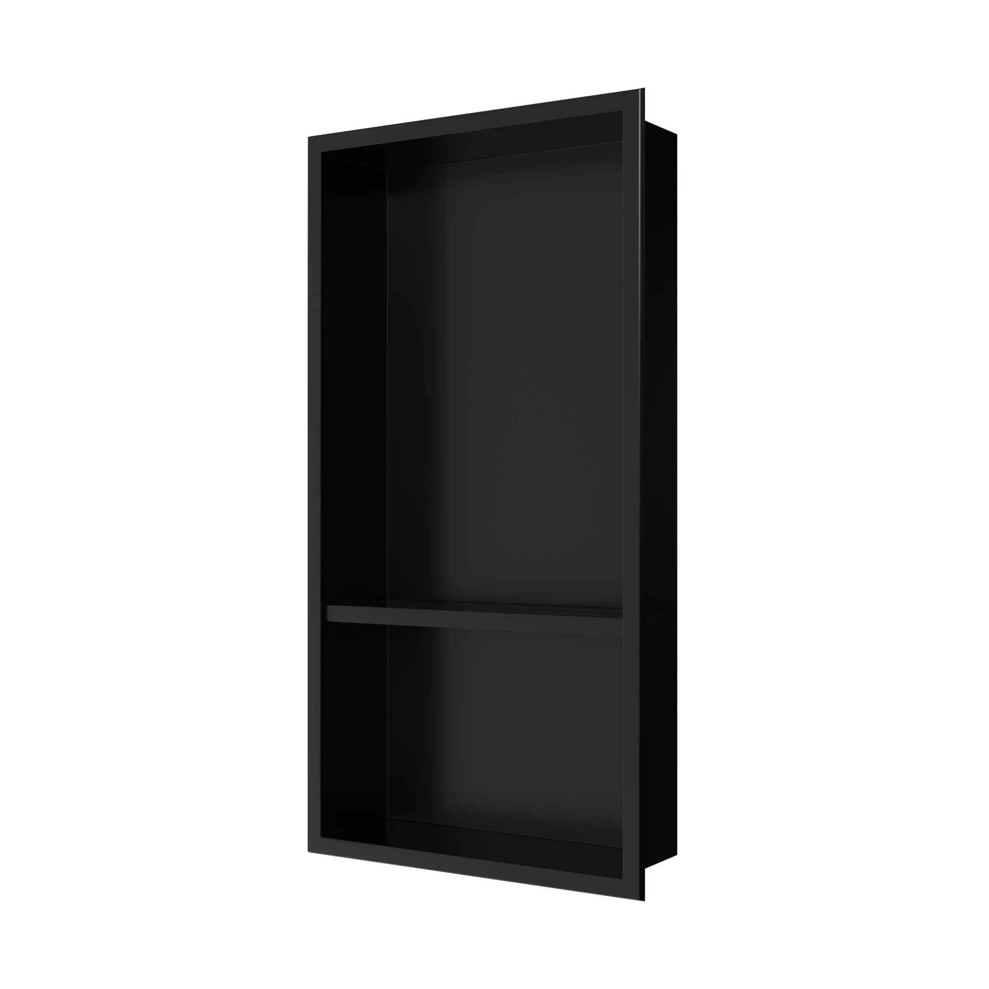 DeerValley DV-1SN0343B Shower Niches Matte Black Dual-Level 12x24 - Image 11