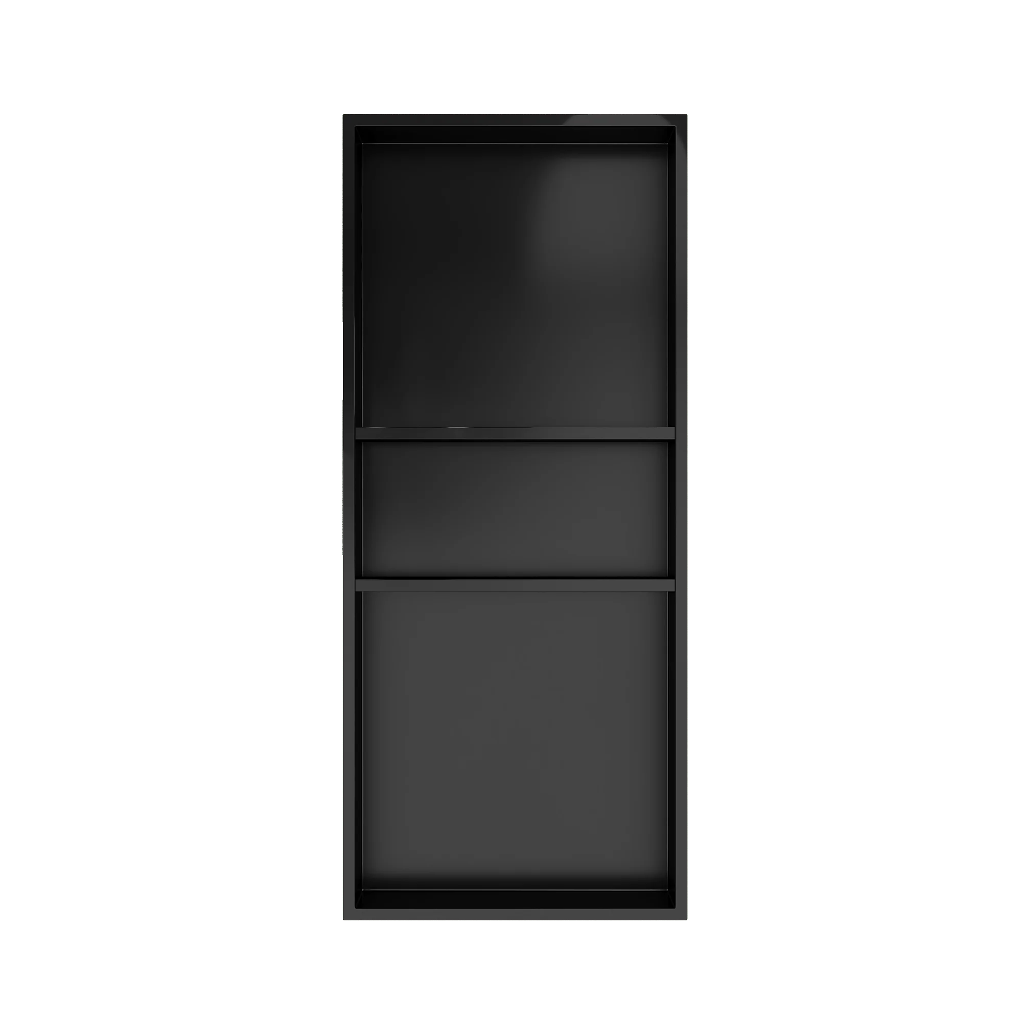 DeerValley DV-1SN0345B Shower Niches Matte Black Triple-Tier 12x30 - Image 4