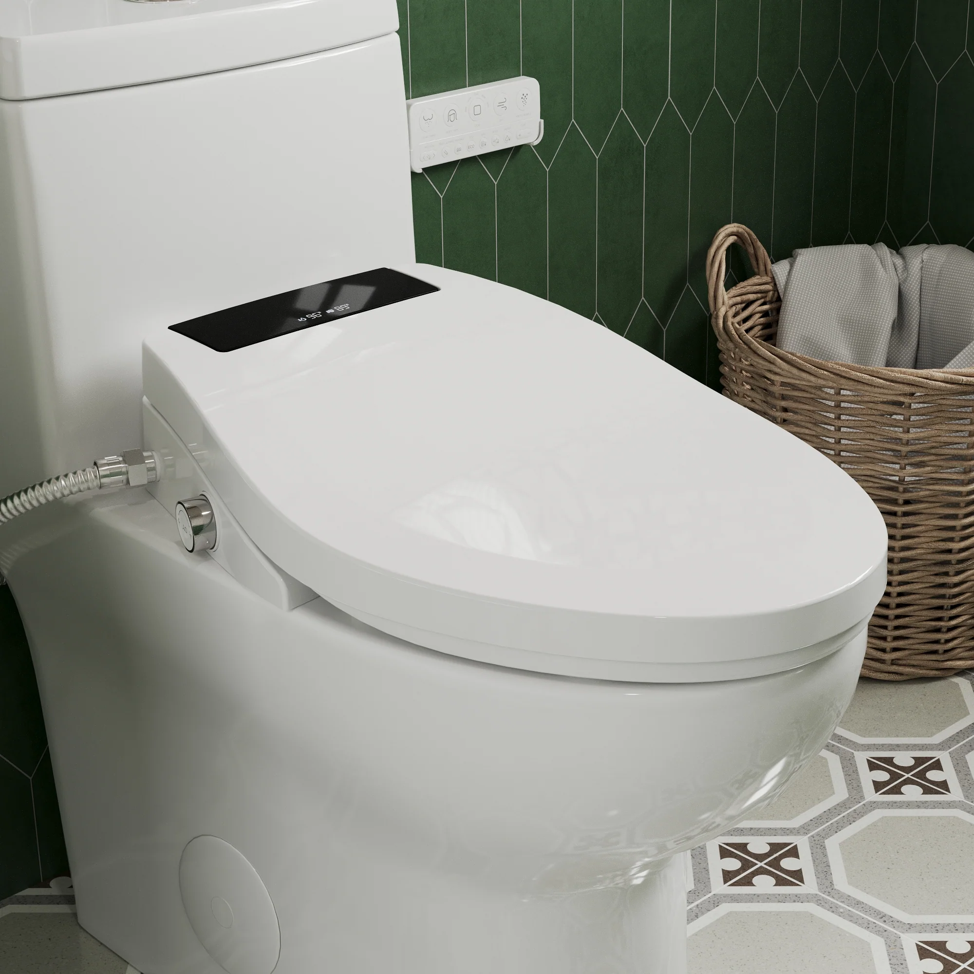 DeerValley DV-1SS0403 Smart Bidet Toilet Seat  Instant Heating Comfort Antibacterial Remote Control" - Image 2