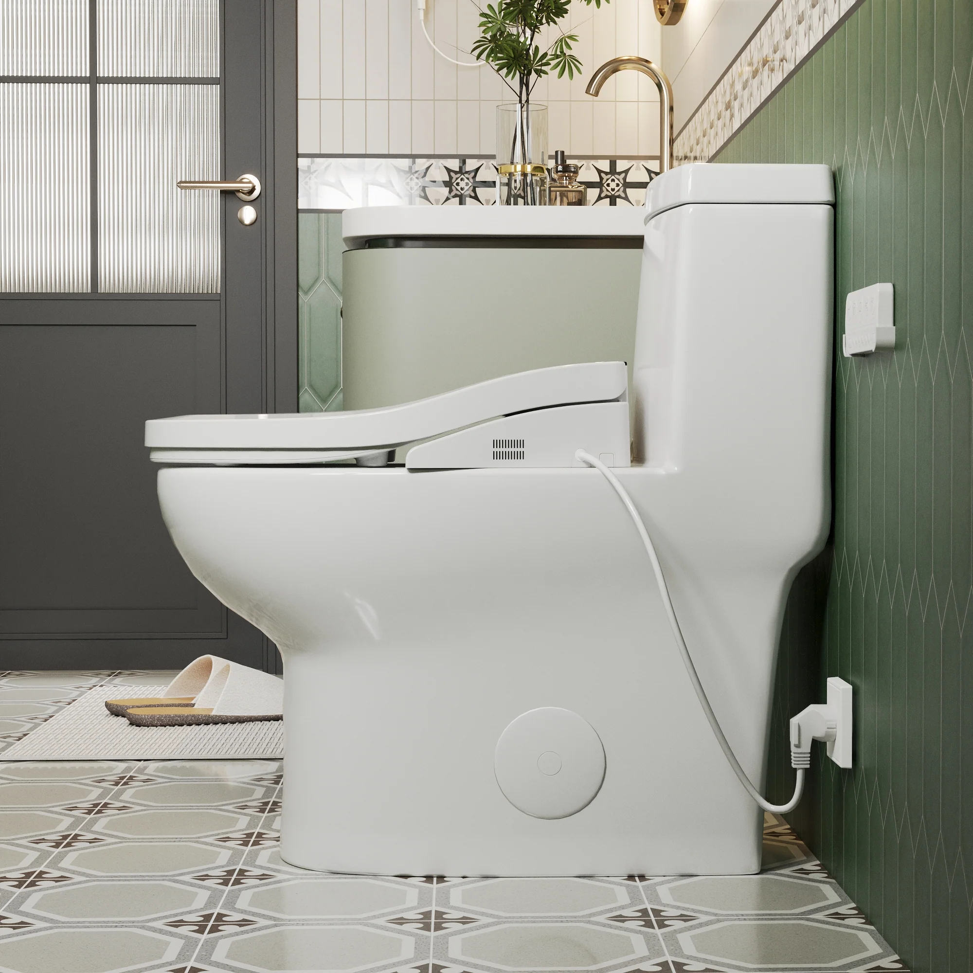 DeerValley DV-1SS0403 Smart Bidet Toilet Seat  Instant Heating Comfort Antibacterial Remote Control" - Image 4
