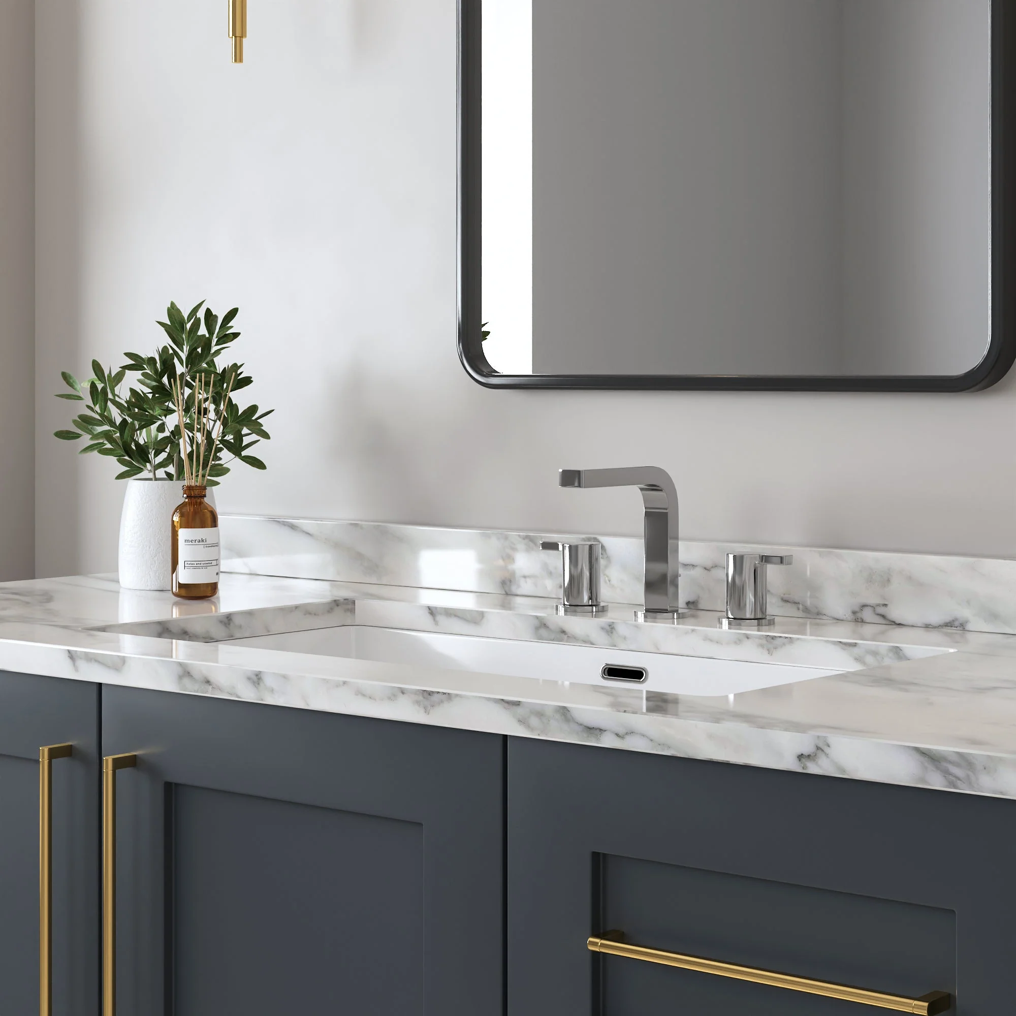 27.5" x 16" Rectangular Undermount Bathroom Sink, Overflow Hole - Image 7