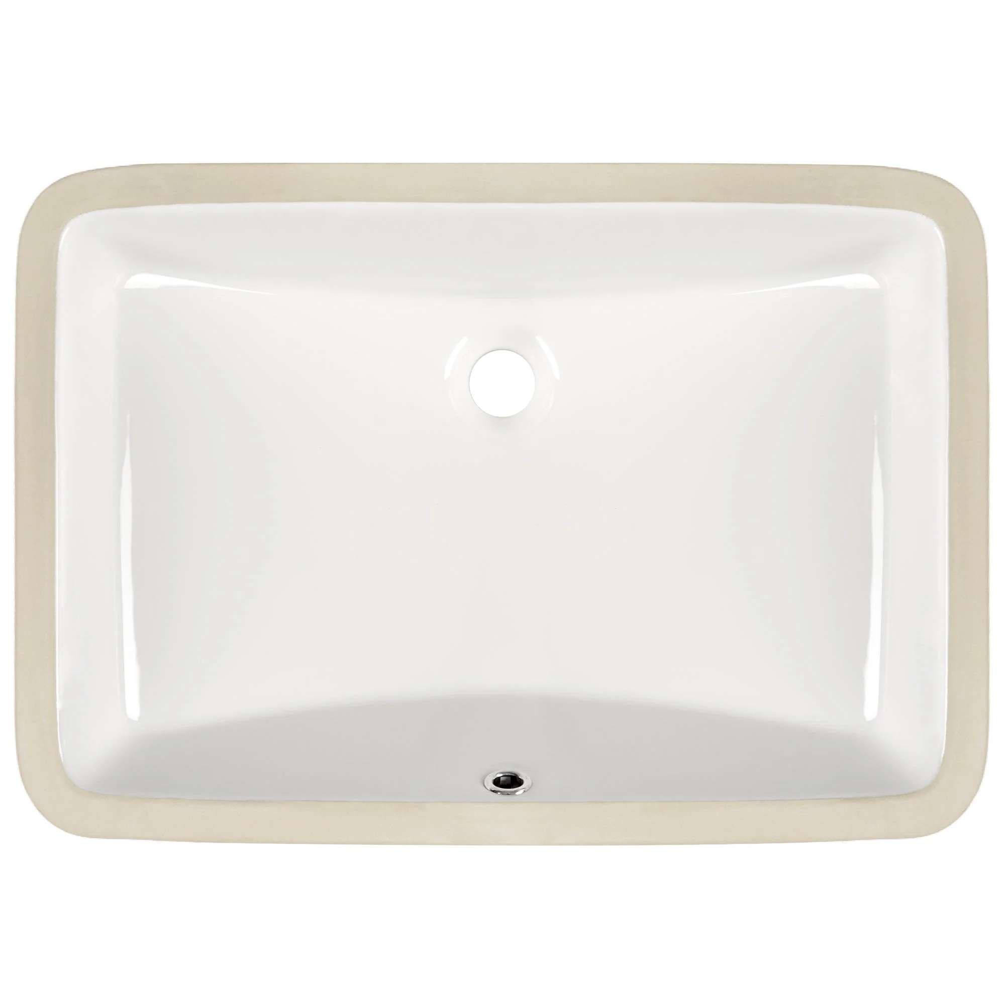 DeerValley DV-1U0208 Undermount Bathroom Sinks, Modern Rectangular Ceramic, Overflow & Standard Drain - Image 7