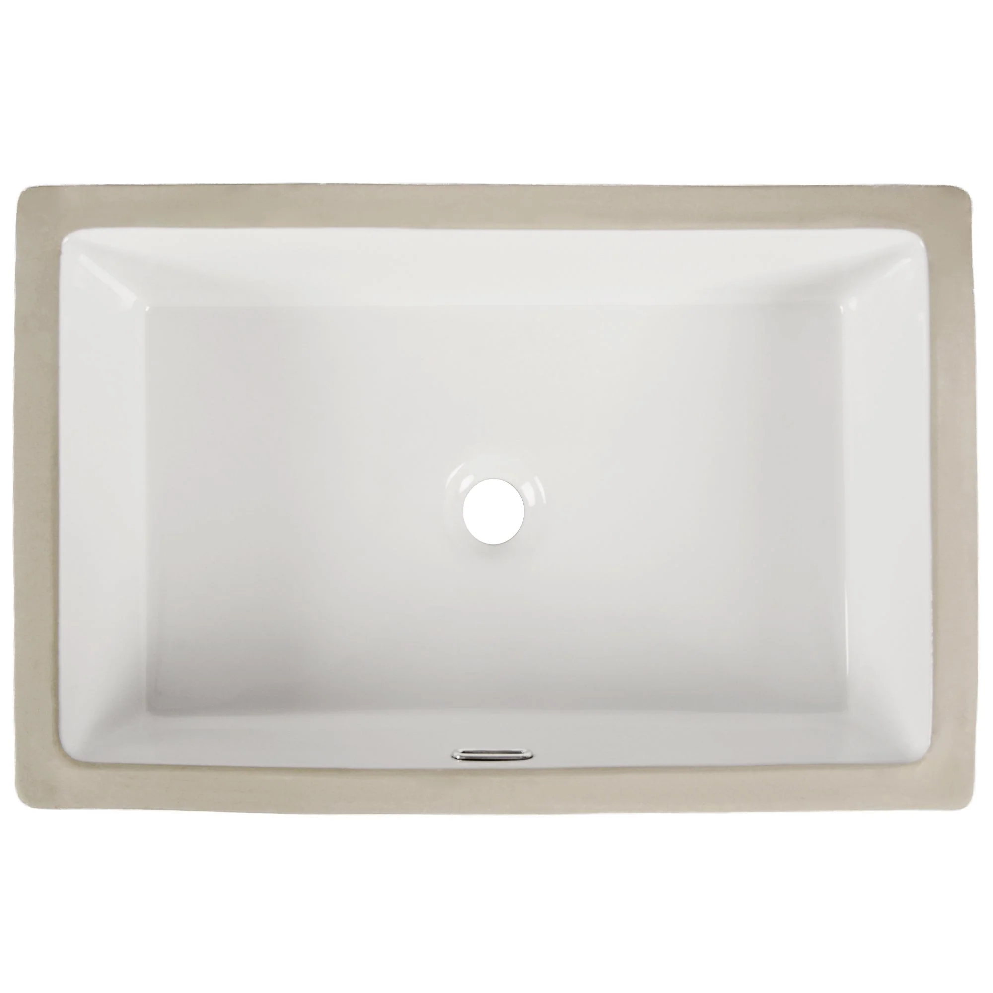 DeerValley DV-1U0209 Undermount Bathroom Sinks, Euro-Arc Glazed Ceramic, Stain-Resist & Flat Overflow - Image 4