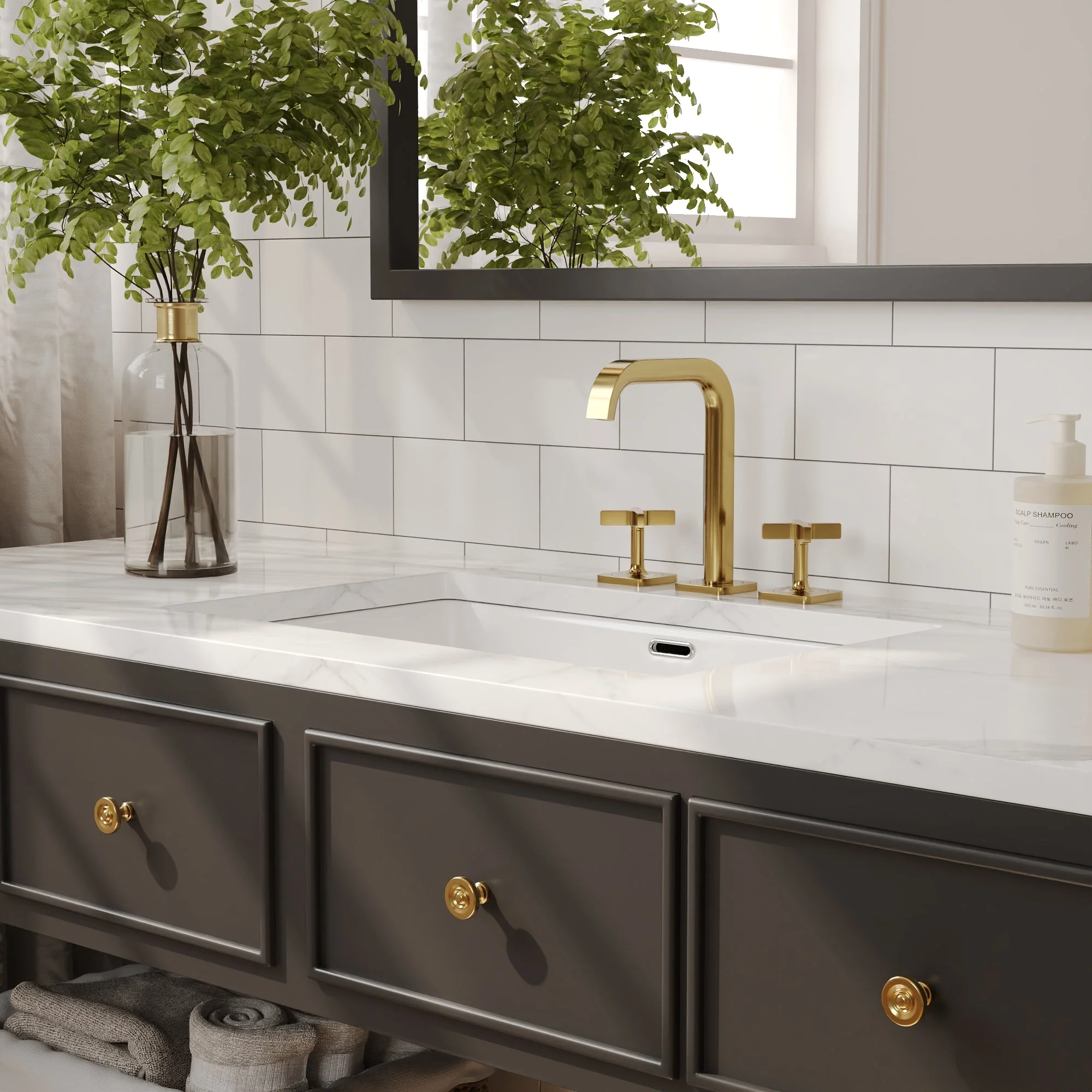 DeerValley DV-1U0209 Undermount Bathroom Sinks, Euro-Arc Glazed Ceramic, Stain-Resist & Flat Overflow - Image 8