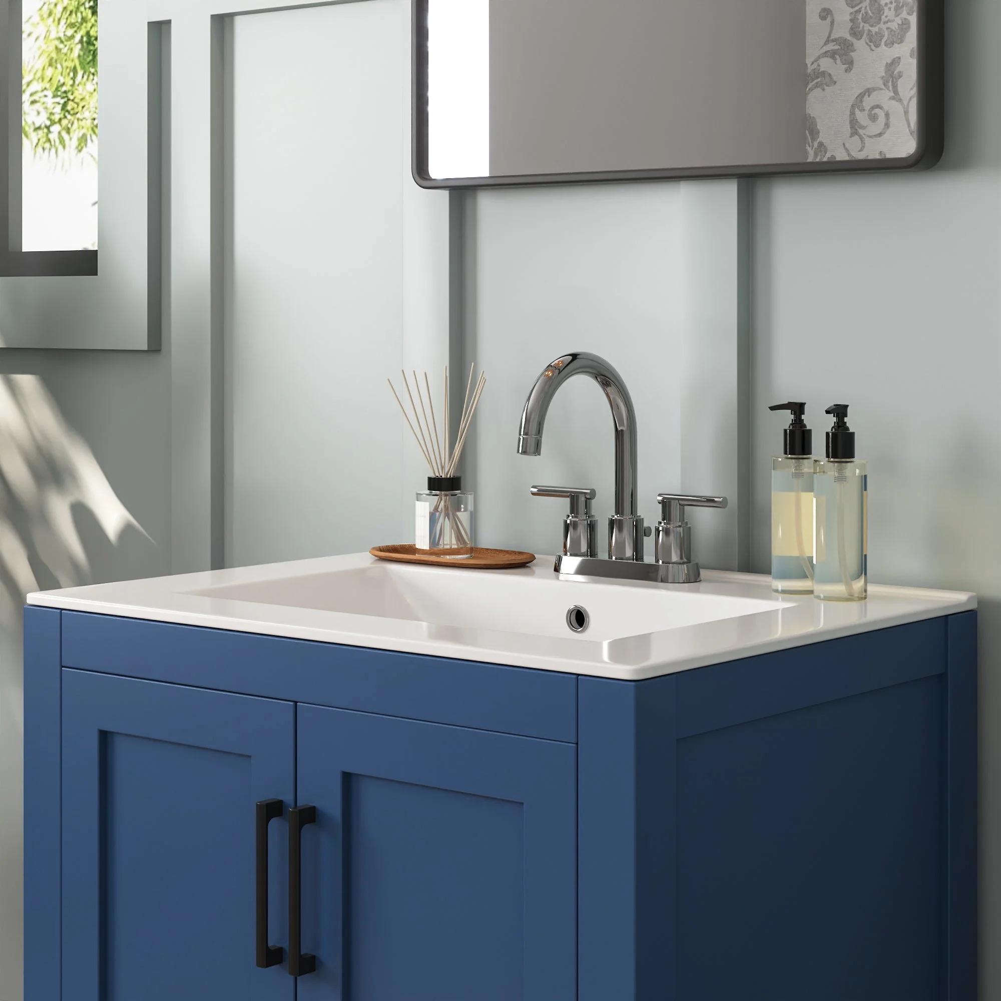 24" Rectangular Vanity Top Sink, Three Faucet Holes - Image 7