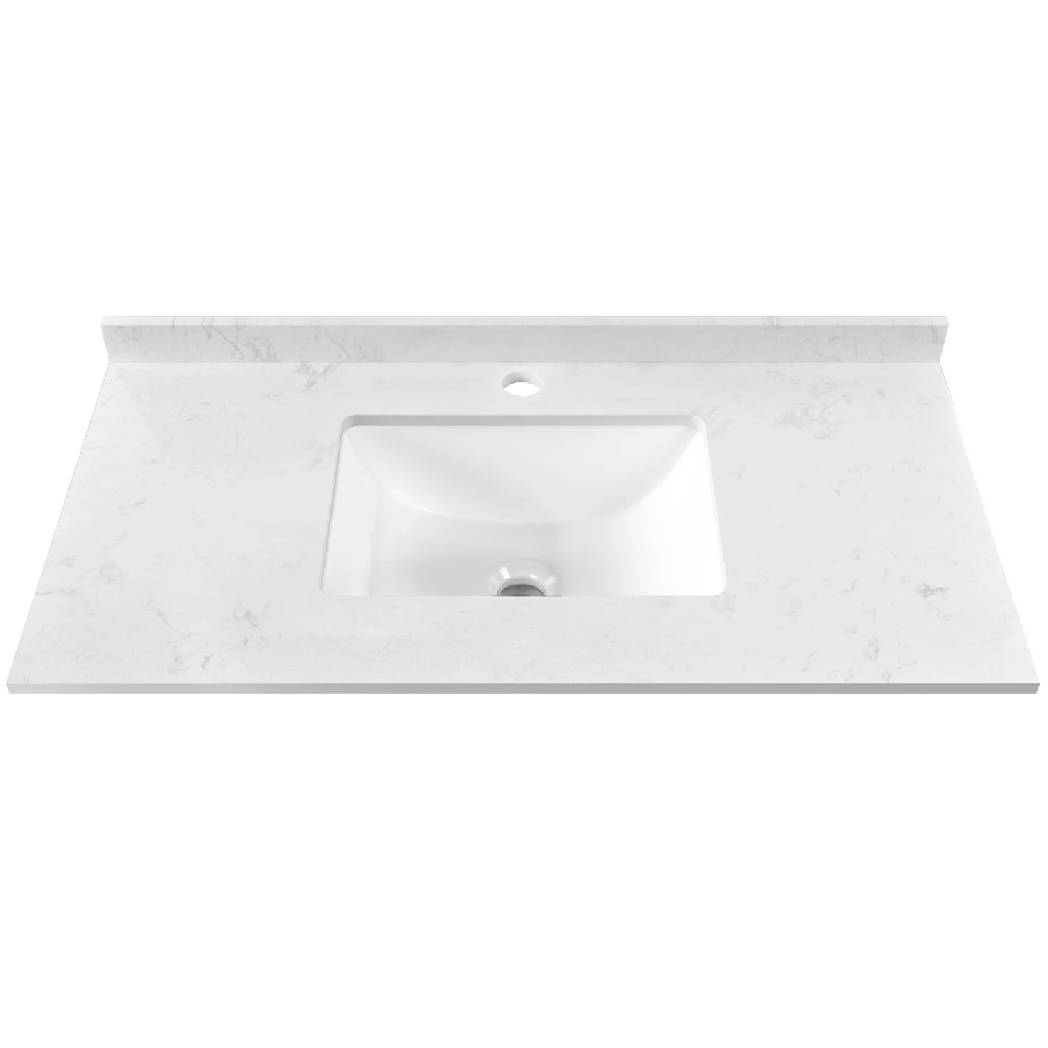 35" Rectangular Vanity Top Sink, Oversized countertop - Image 6
