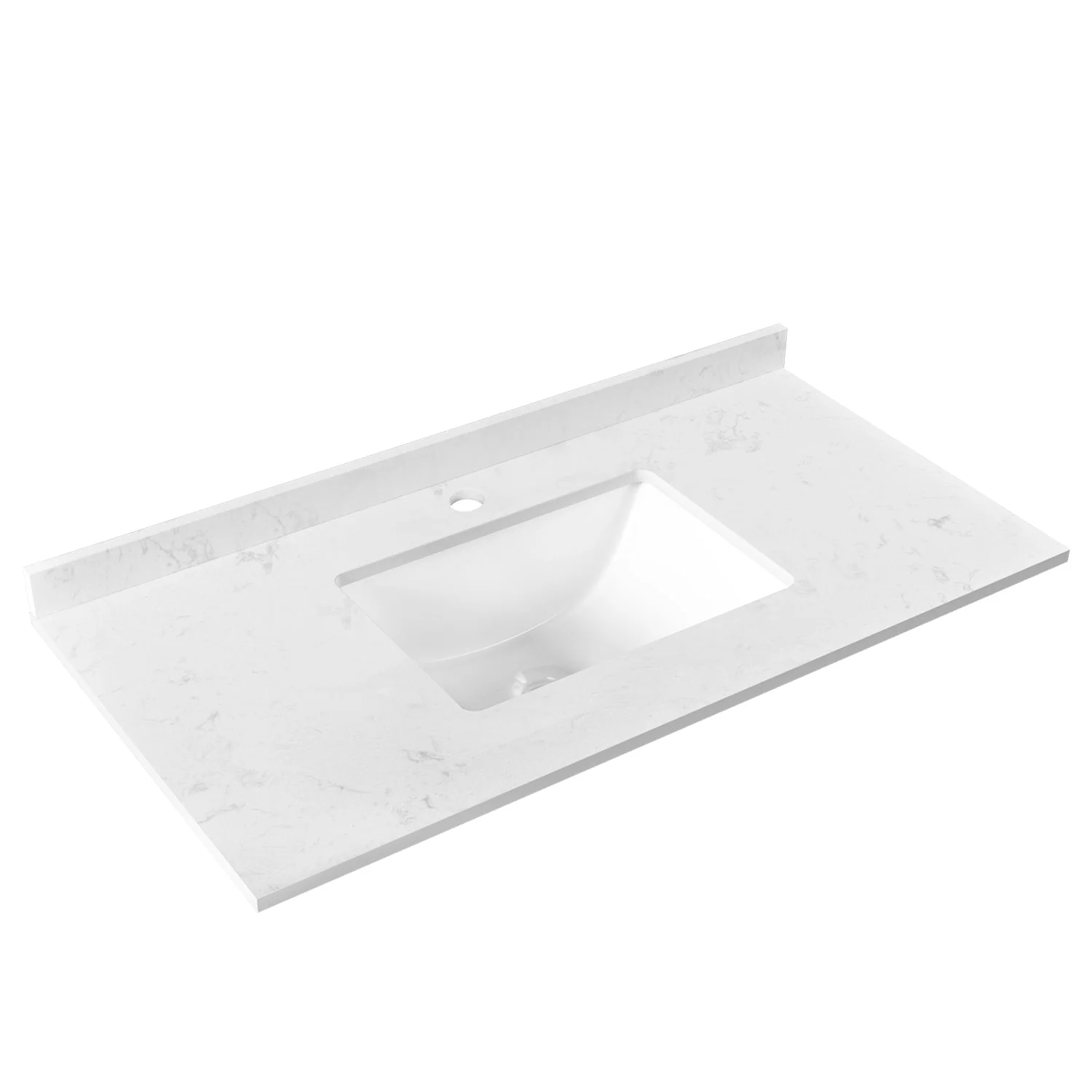 35" Rectangular Vanity Top Sink, Oversized countertop - Image 7