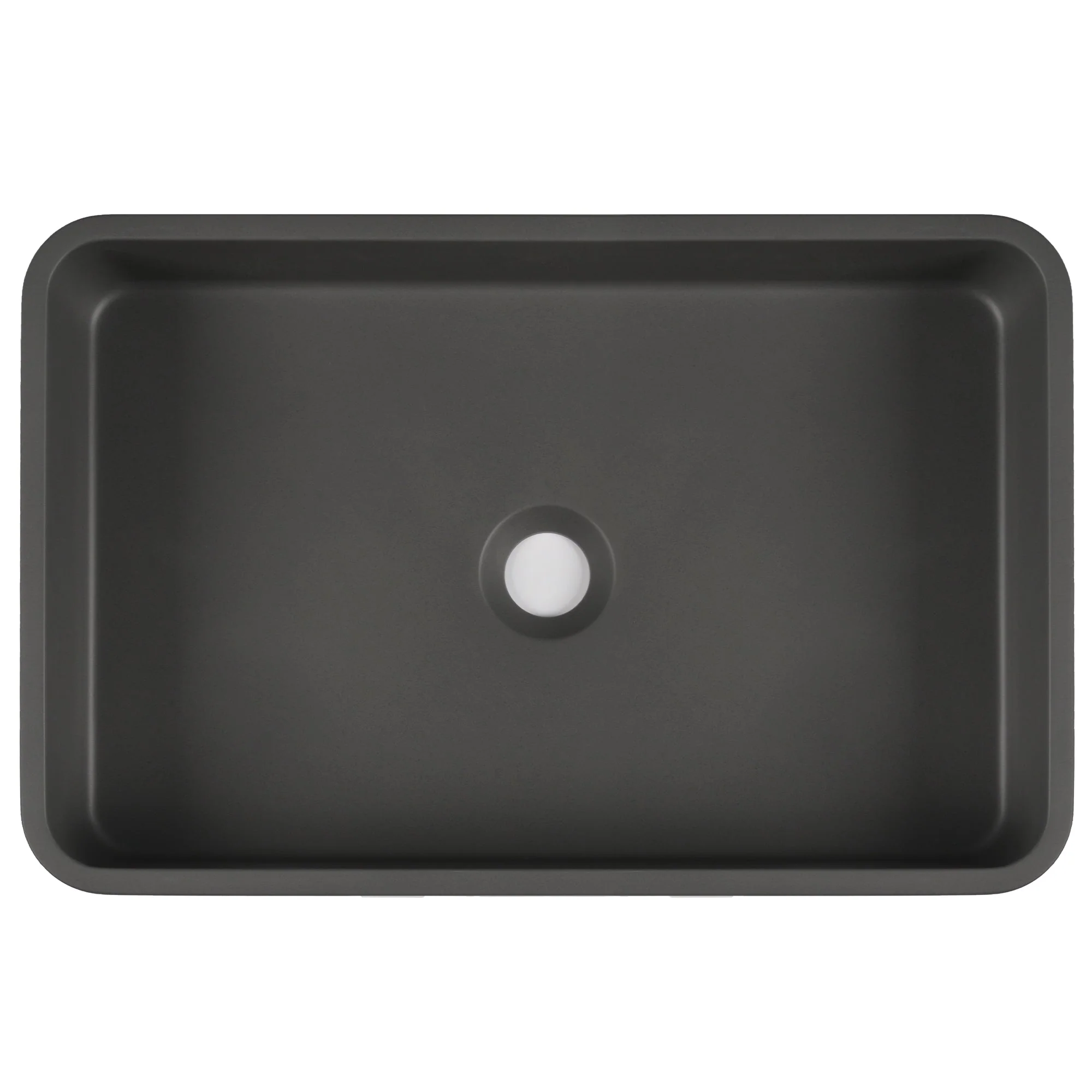 20" x 13" Rectangular Vessel Bathroom Sink, Concrete - Image 5