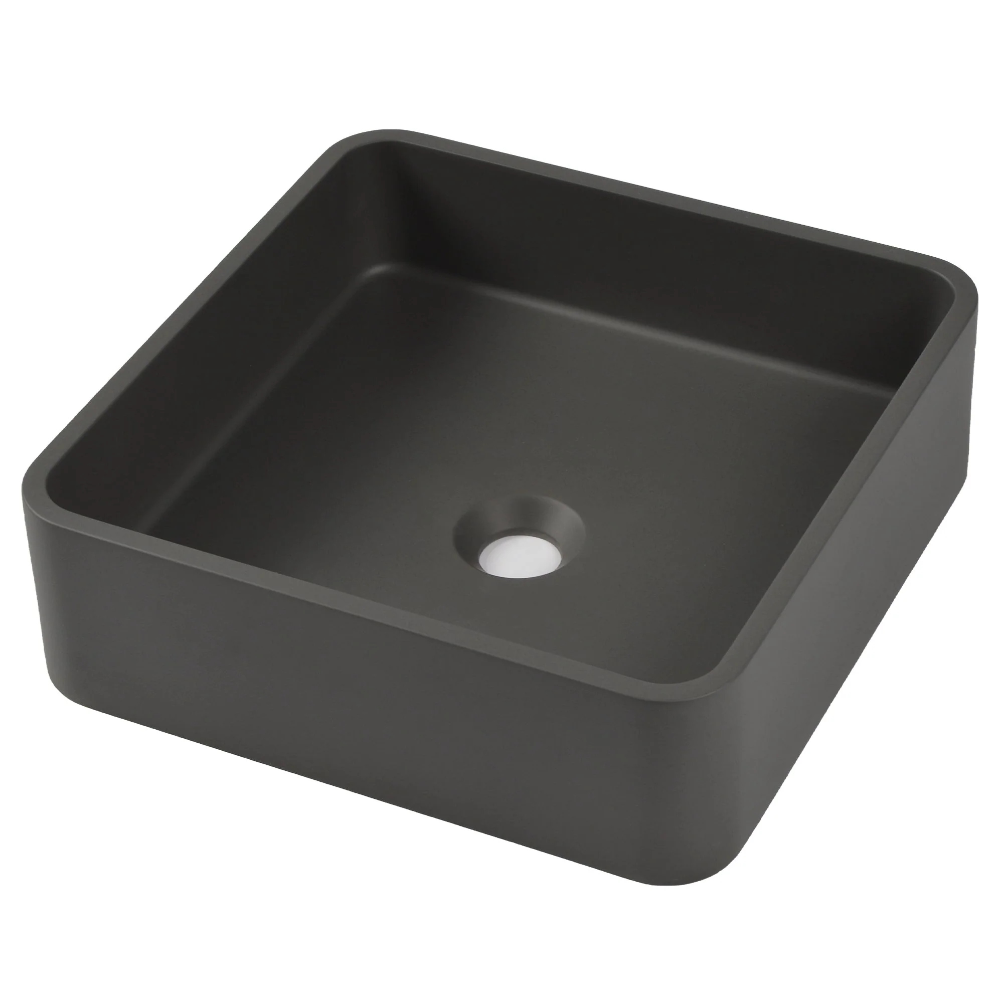 15" x 5" Rectangular Vessel Bathroom Sink, Concrete - Image 5