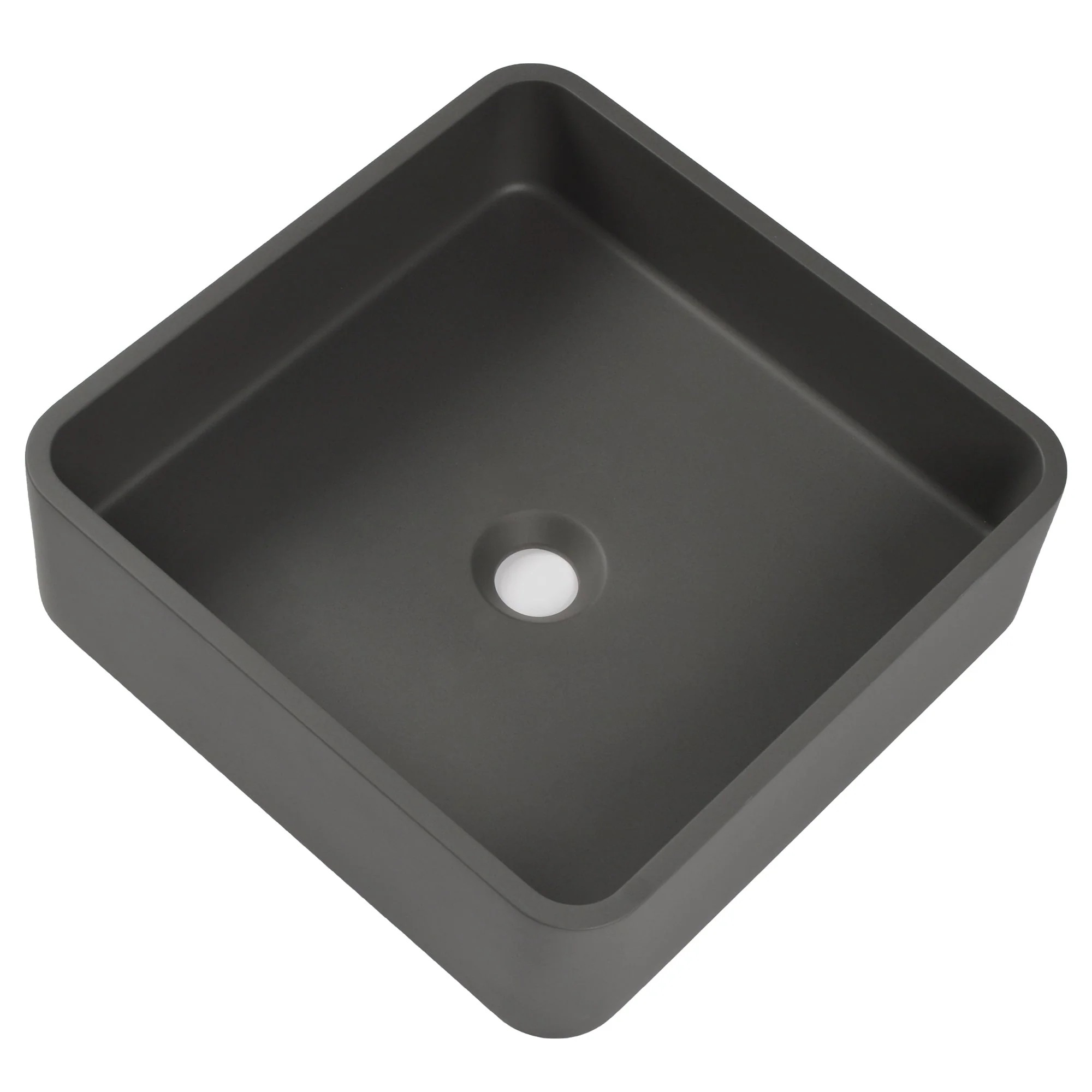 15" x 5" Rectangular Vessel Bathroom Sink, Concrete - Image 6