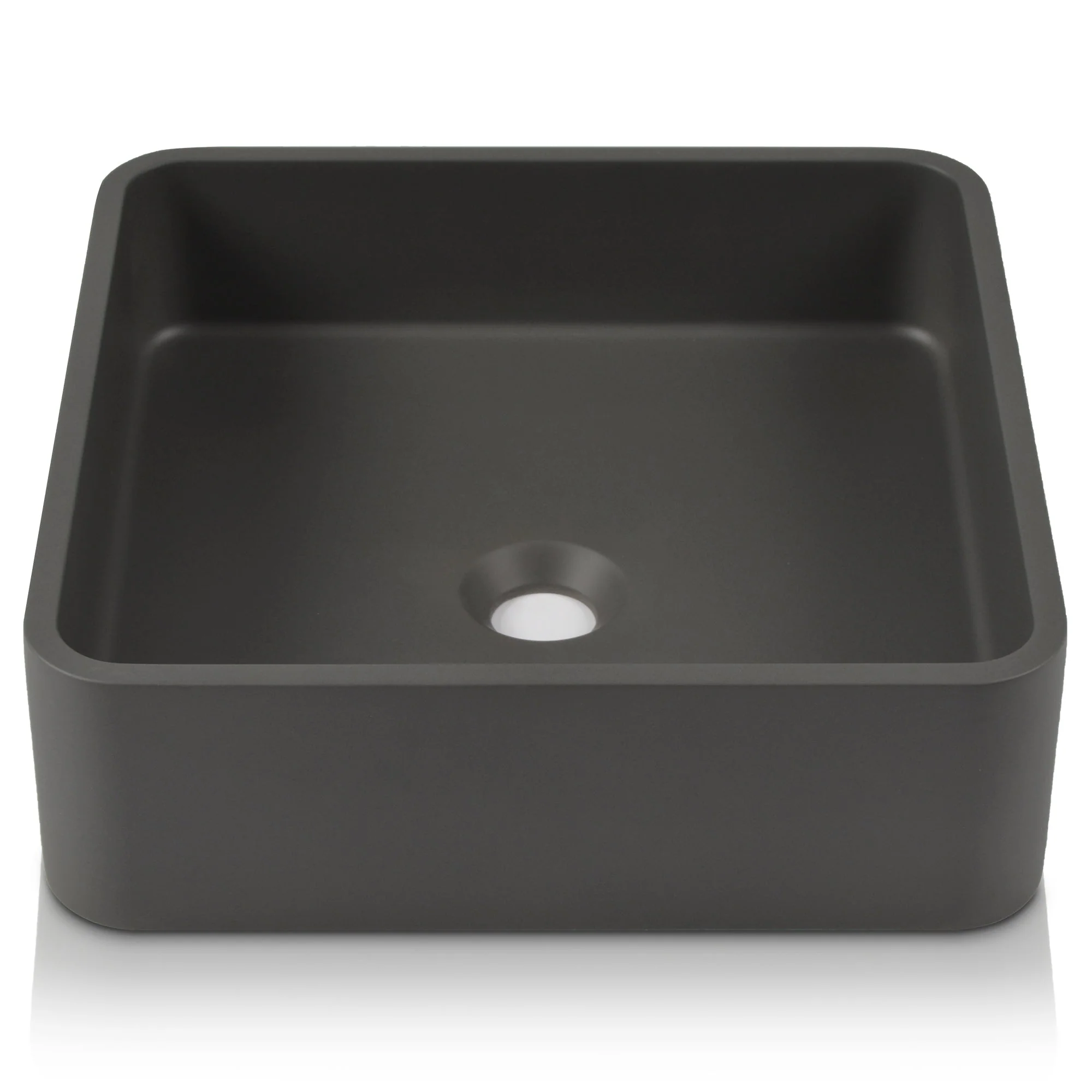 15" x 5" Rectangular Vessel Bathroom Sink, Concrete - Image 7