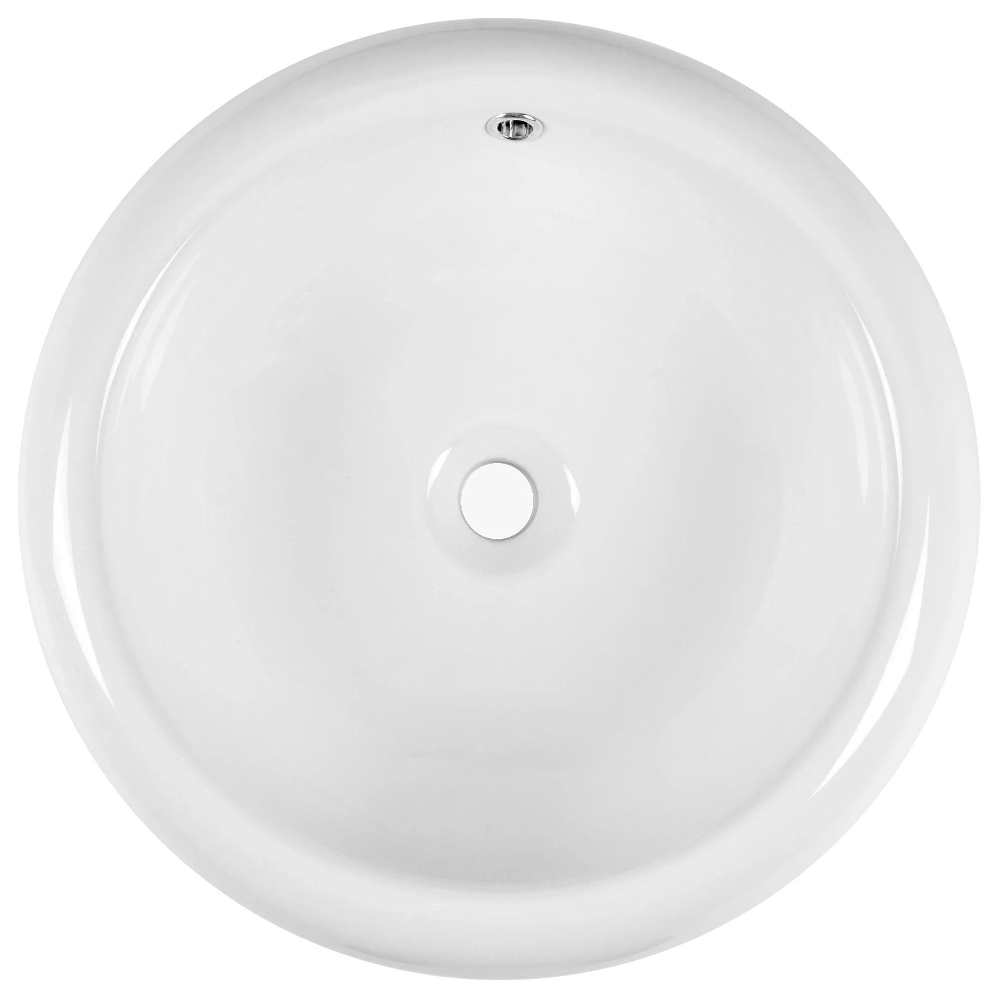 20" x 7" Round Vessel Bathroom Sink, Overflow Hole - Image 3