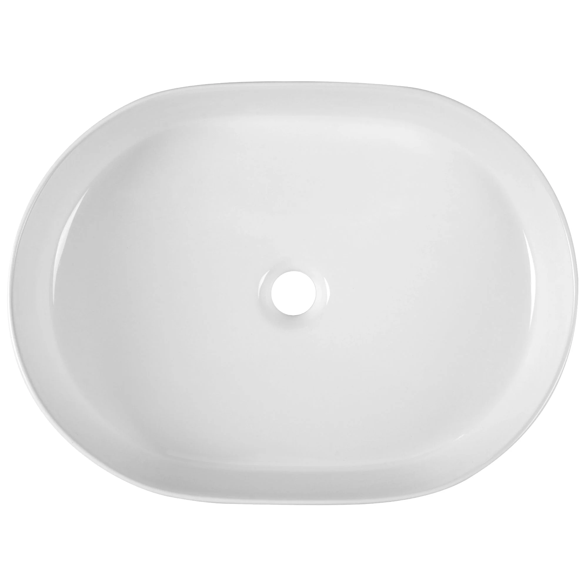 19" x 15" Oval Vessel Bathroom Sink, Seamless Design - Image 2
