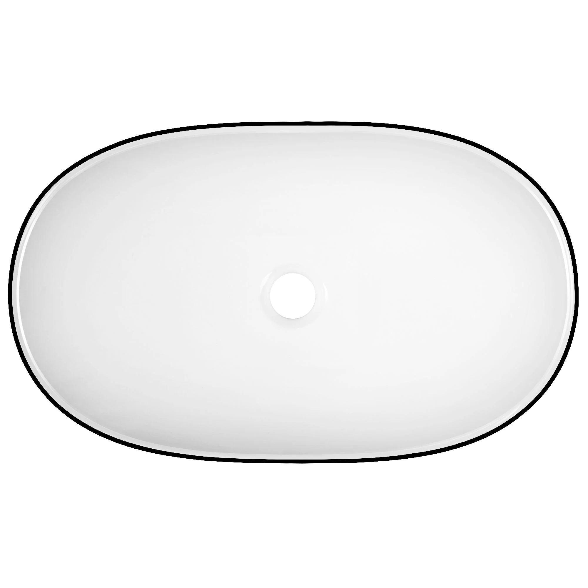 20" x 13" Oval Vessel Bathroom Sink, Easy to Maintain - Image 2