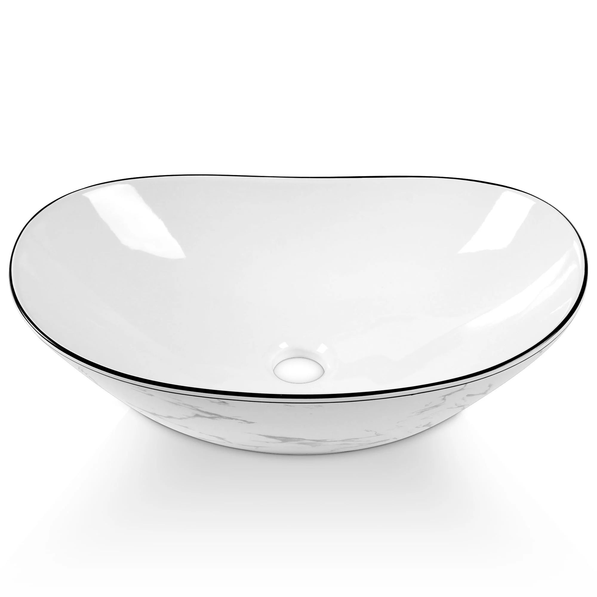 20" x 13" Oval Vessel Bathroom Sink, Easy to Maintain - Image 3