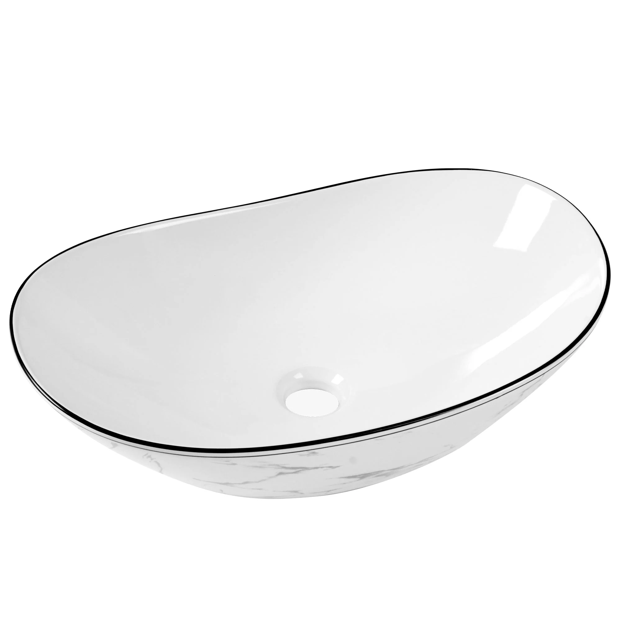 20" x 13" Oval Vessel Bathroom Sink, Easy to Maintain - Image 5