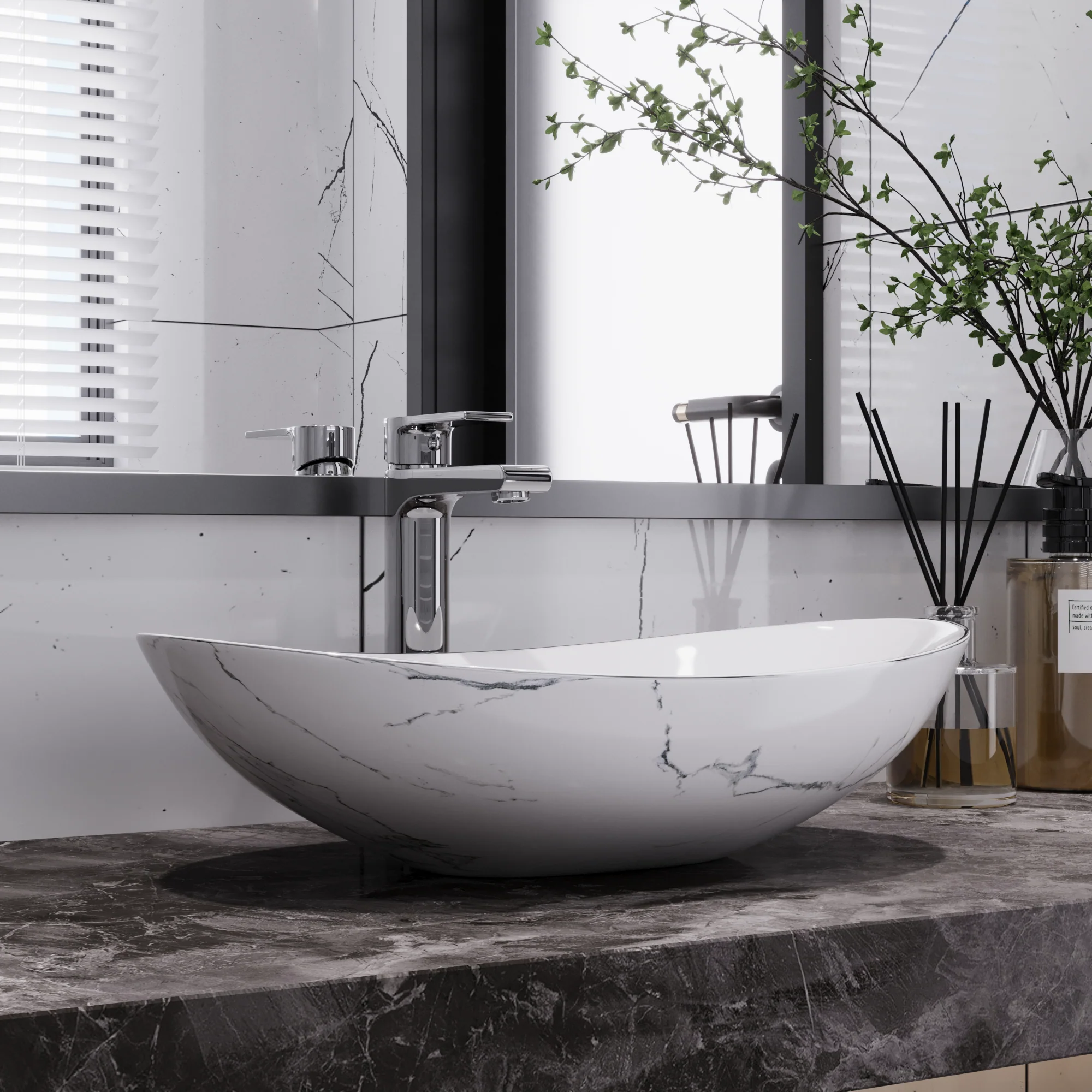 20" x 13" Oval Vessel Bathroom Sink, Easy to Maintain - Image 6