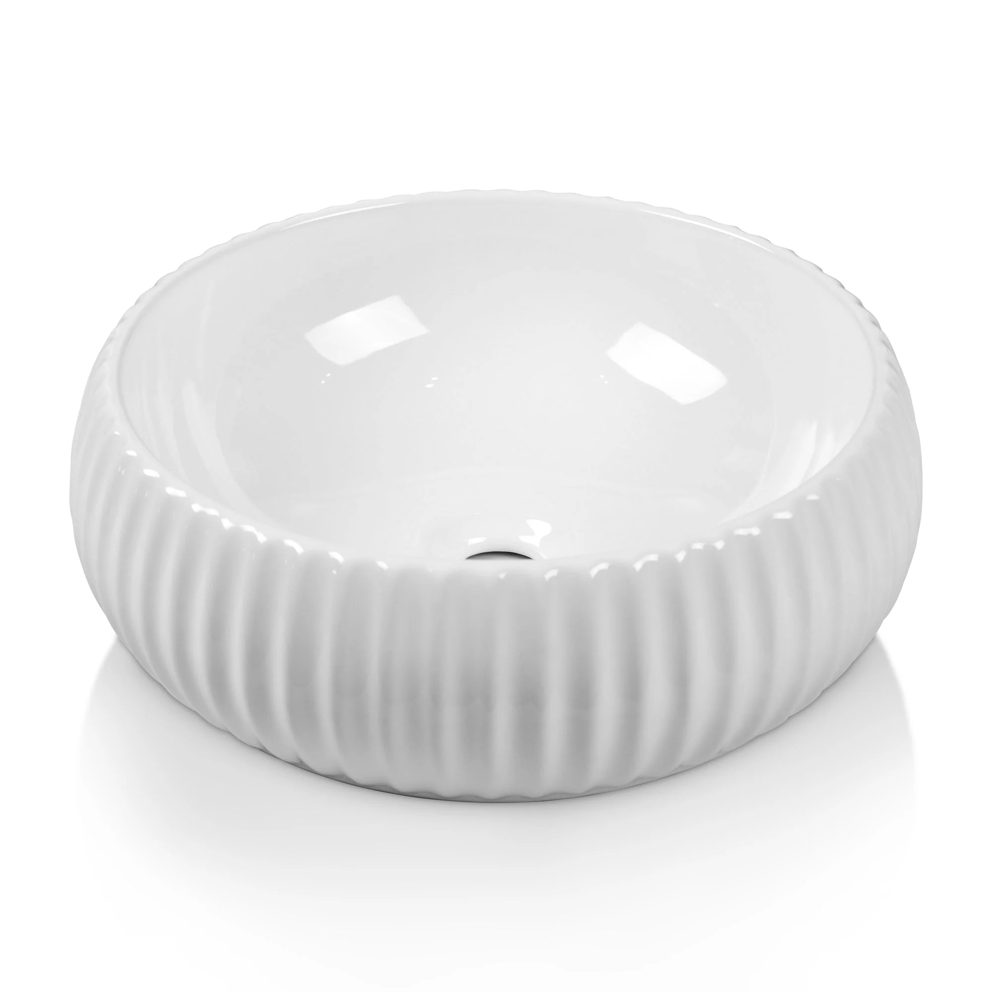 15.7"x 5.1" Round Vessel Sink, Easy to Clean - Image 2