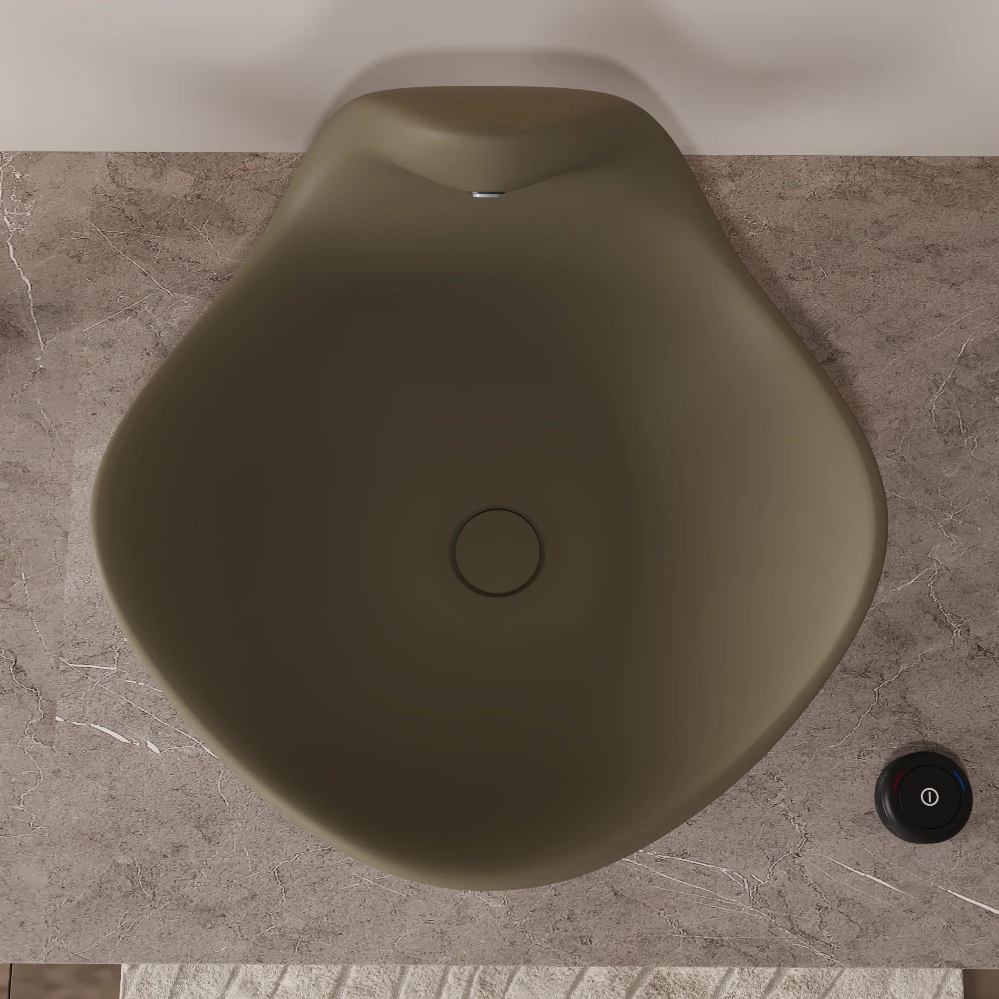 Wave Vessel Bathroom Sink With Multiple Colors, Concrete - Image 14