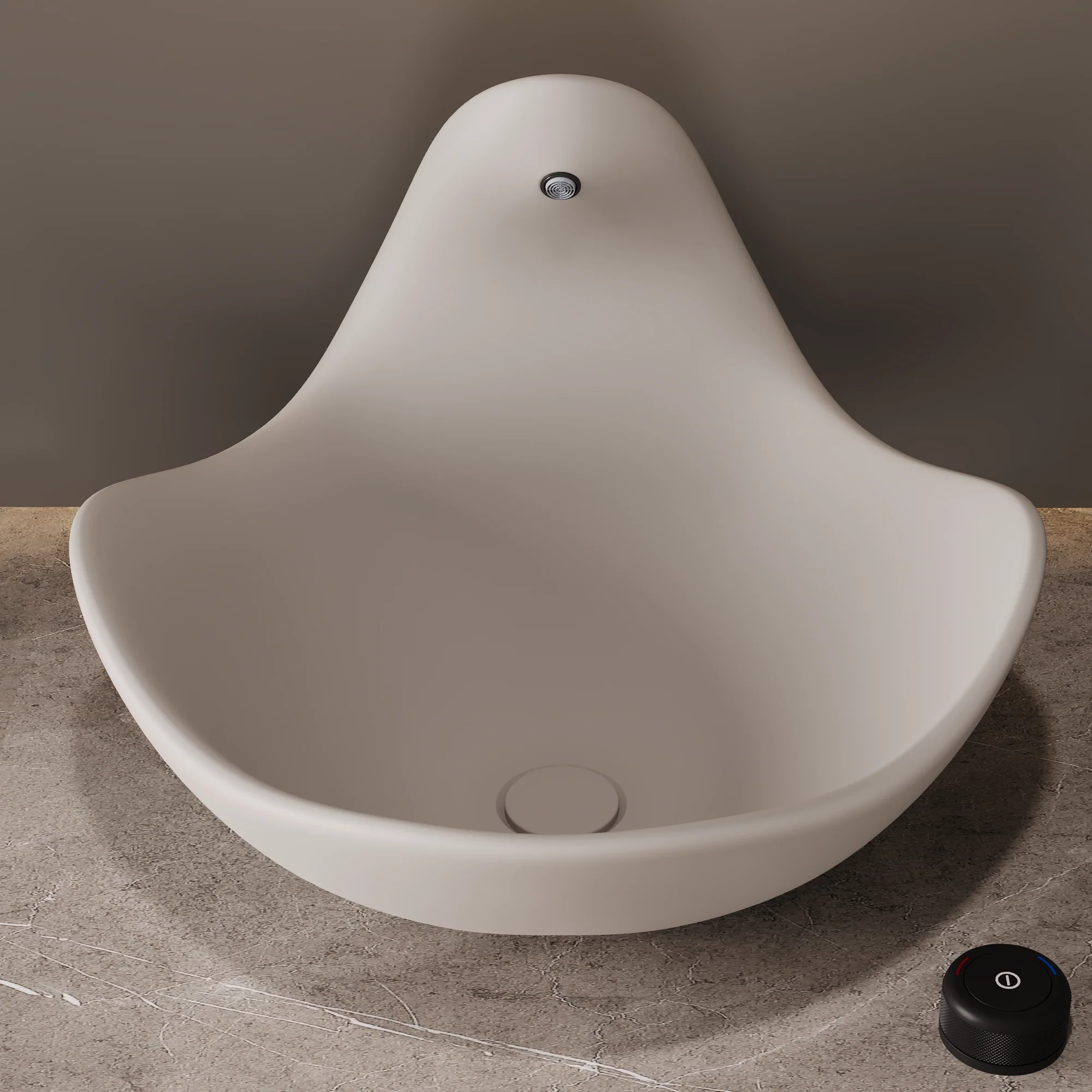 Wave Vessel Bathroom Sink With Multiple Colors, Concrete - Image 23