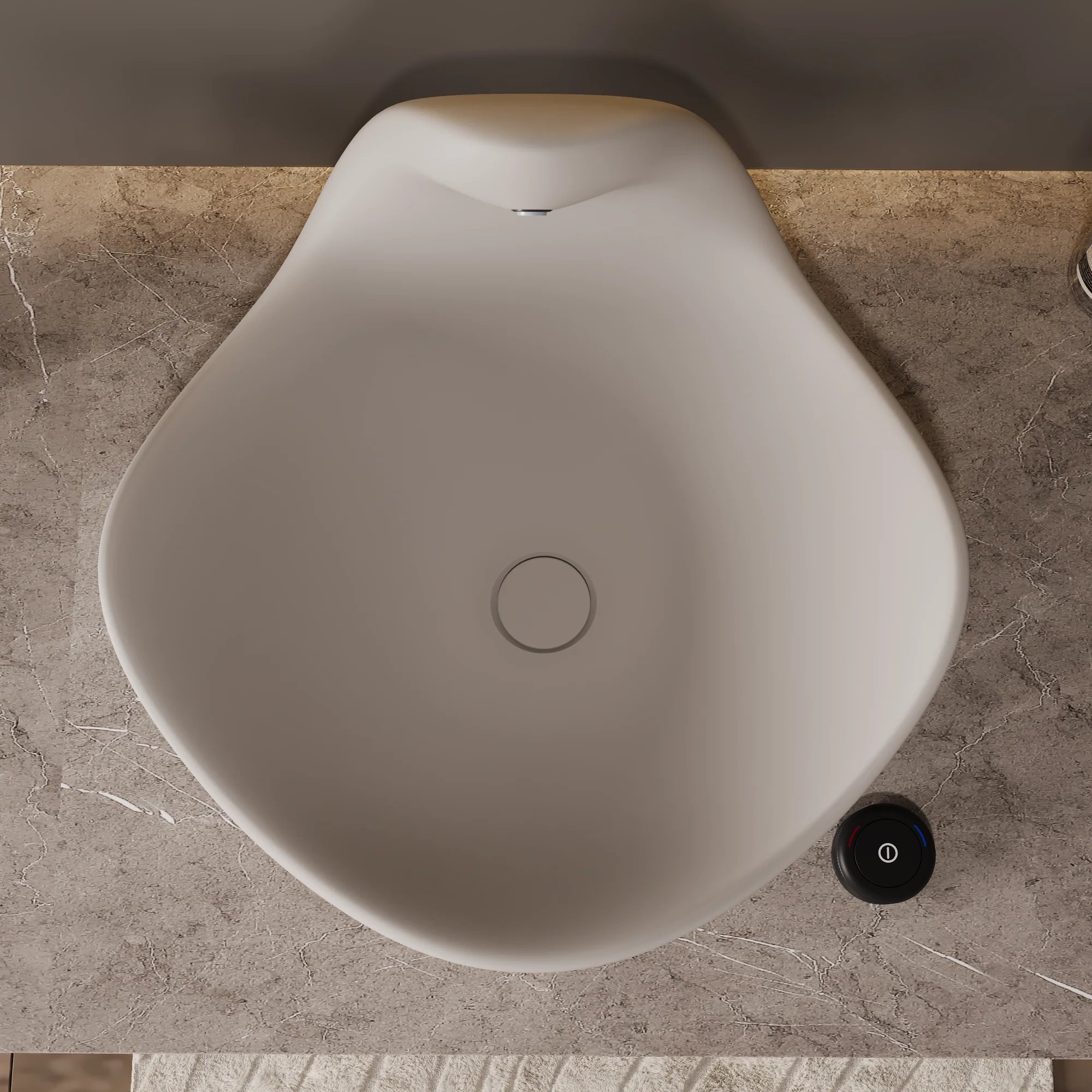 Wave Vessel Bathroom Sink With Multiple Colors, Concrete - Image 28