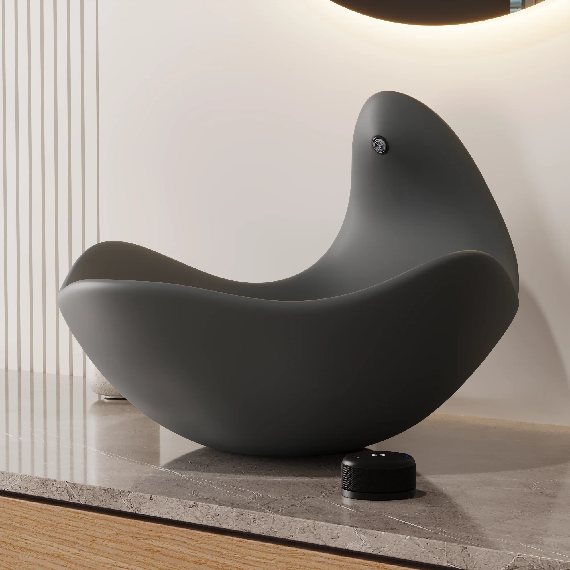 Wave Vessel Bathroom Sink With Multiple Colors, Concrete - Image 4