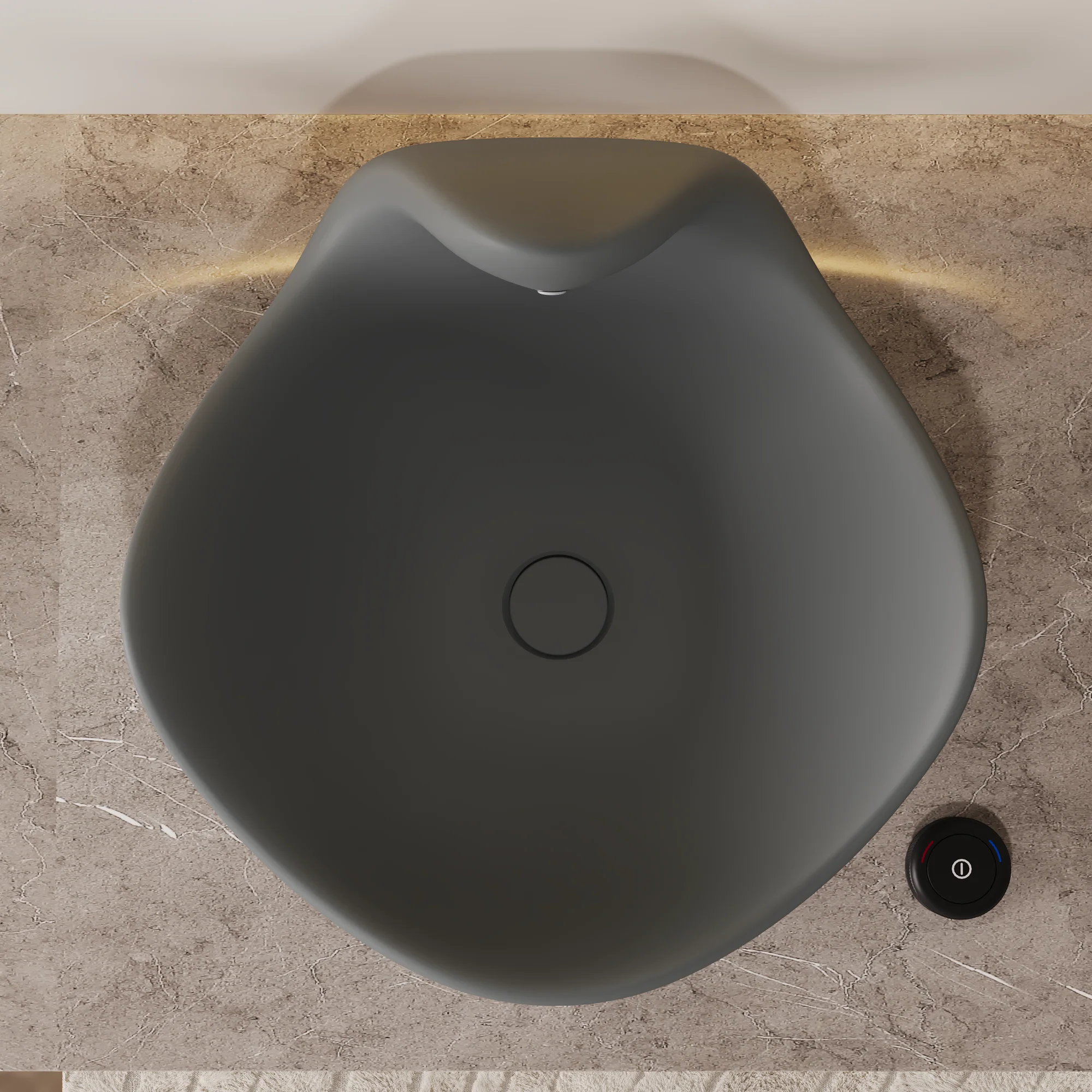 Wave Vessel Bathroom Sink With Multiple Colors, Concrete - Image 6
