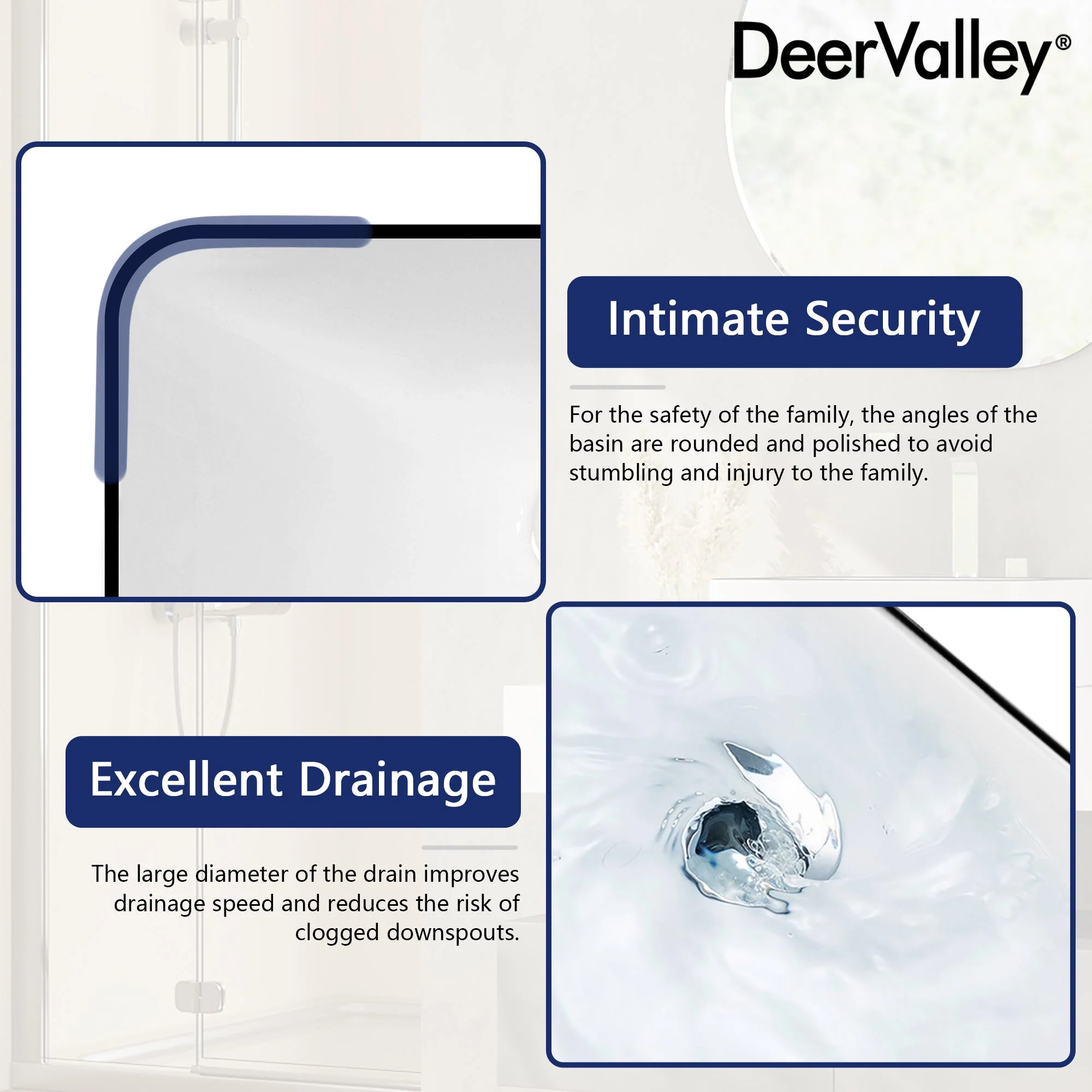 DeerValley DV-1V0317 Vessel Sinks Black Striped Design Seamless Ceramic Easy Clean - Image 9