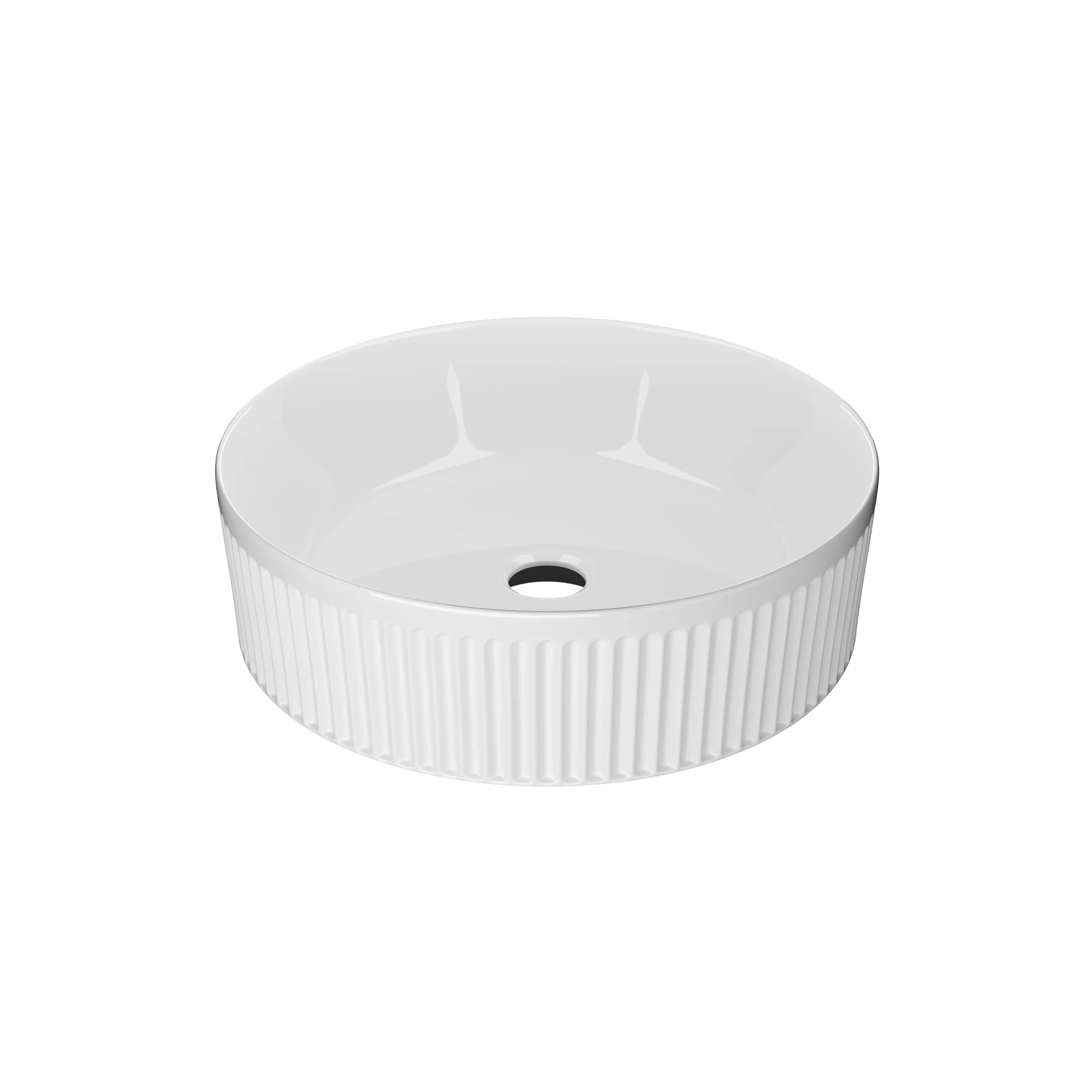 DeerValley DV-1V0320 Vessel Sinks Wavy Texture Round Ceramic Stain-Resistant - Image 6