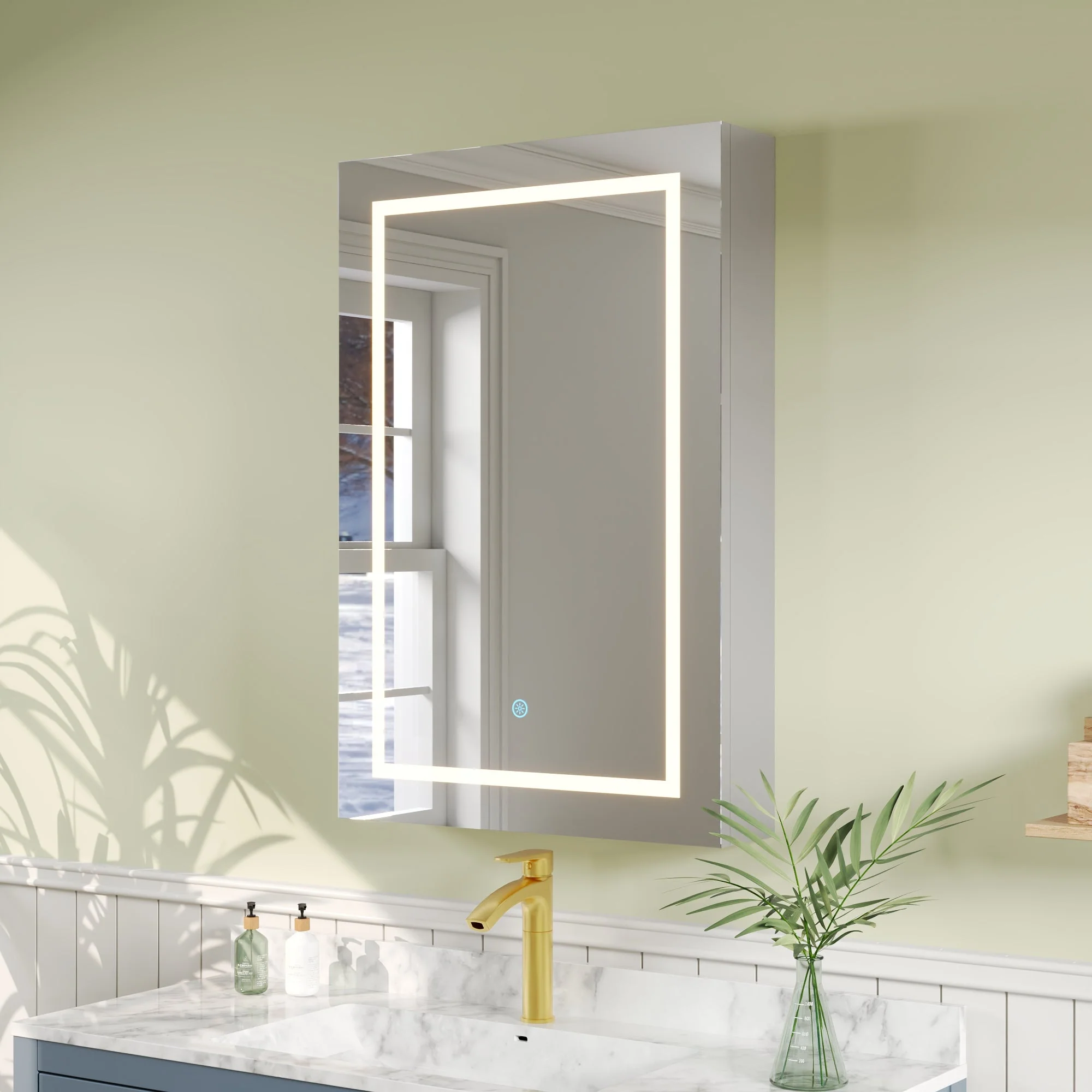 Rectangular Bathroom Vanity Mirrors, Bright Adjustment - Image 2