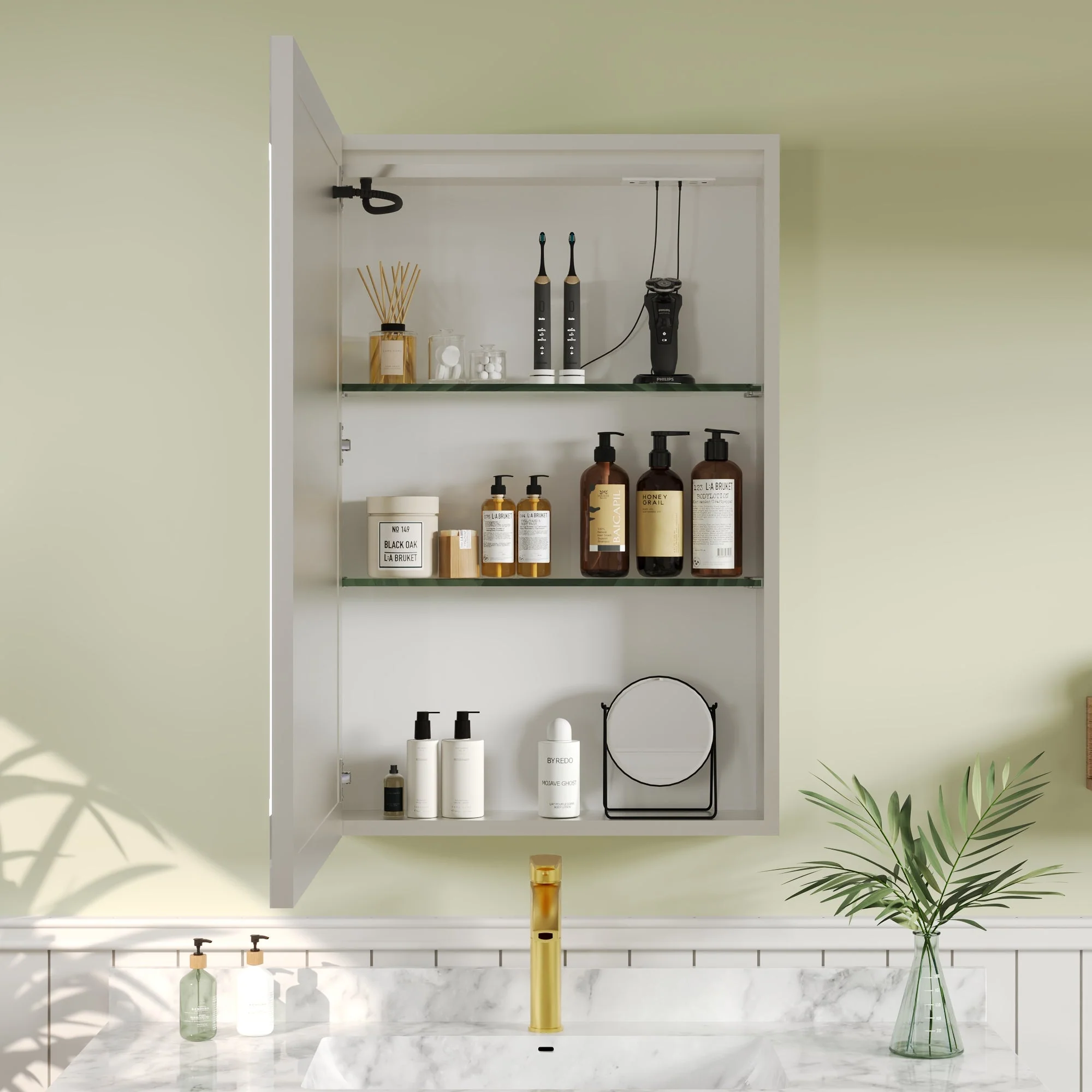 Rectangular Bathroom Vanity Mirrors, Bright Adjustment - Image 3