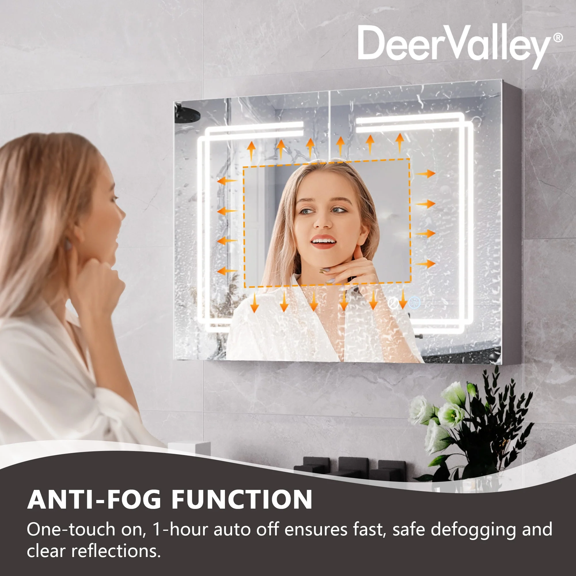 Two/Three Doors Rectangular Bathroom Medicine Cabinet,with Mirror With Multiple Types - Image 5