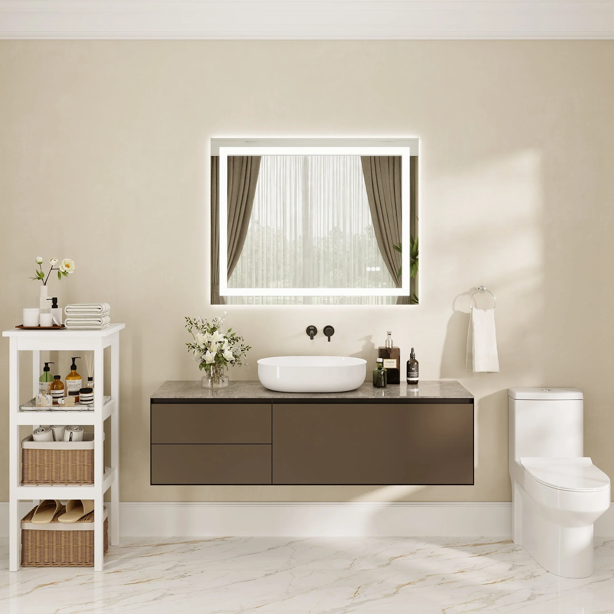 DeerValley DV-1VM0308 Vanity Mirrors Dual LED Front & Backlit Anti-Fog - Image 10