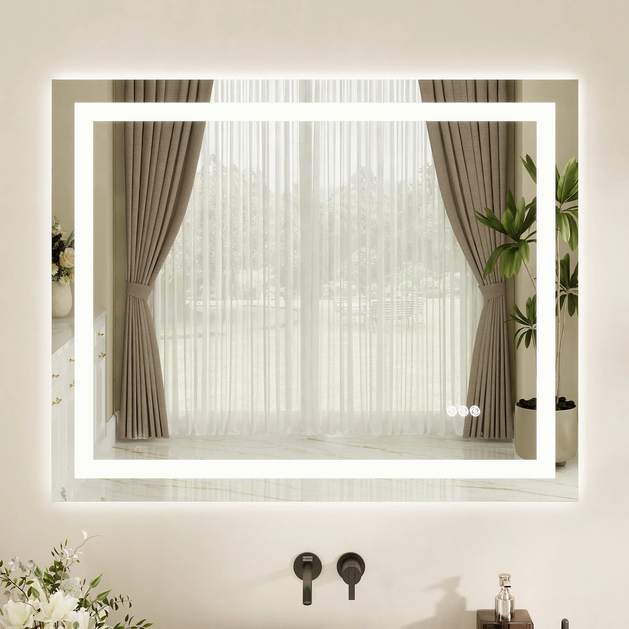 DeerValley DV-1VM0308 Vanity Mirrors Dual LED Front & Backlit Anti-Fog - Image 12