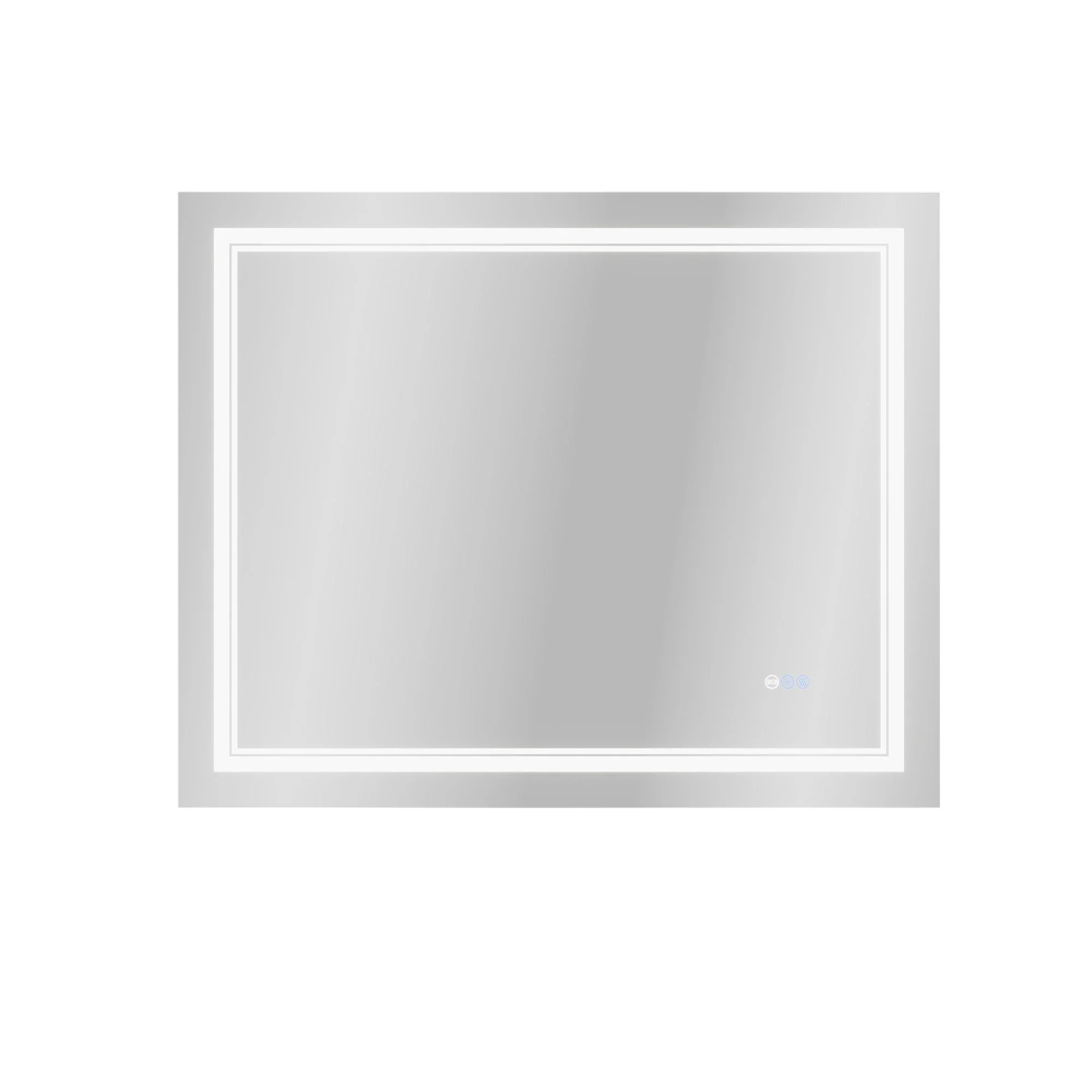 DeerValley 40"x 32" RGB LED Bathroom Mirror, Front Light and RGB Backlit Lighted Vanity Mirror - Image 8