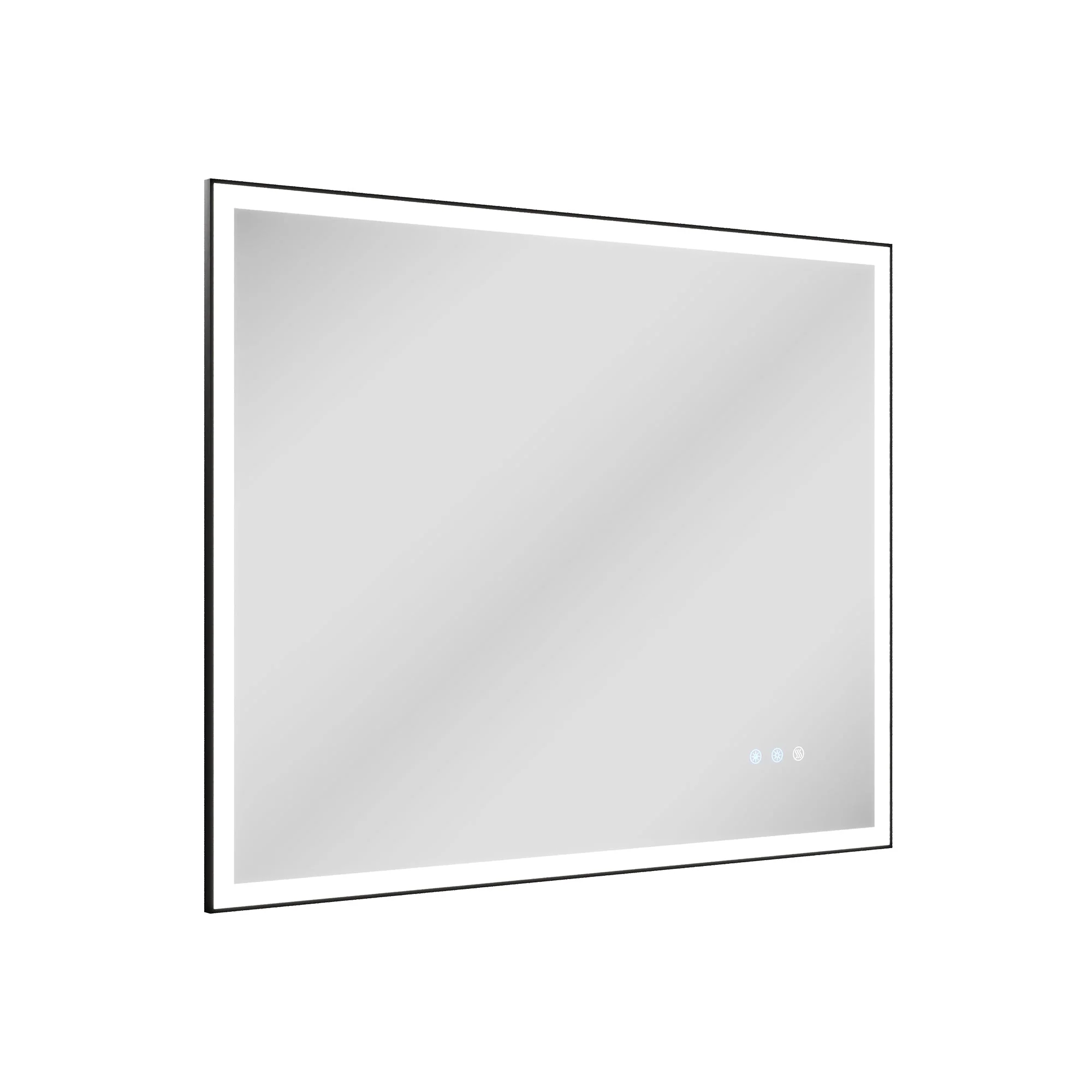 DeerValley 40"x 32" / 30"x 36"  LED Bathroom Vanity Mirror, Front and Backlit Matte Black Frame Lighted Vanity Mirrors - Image 11